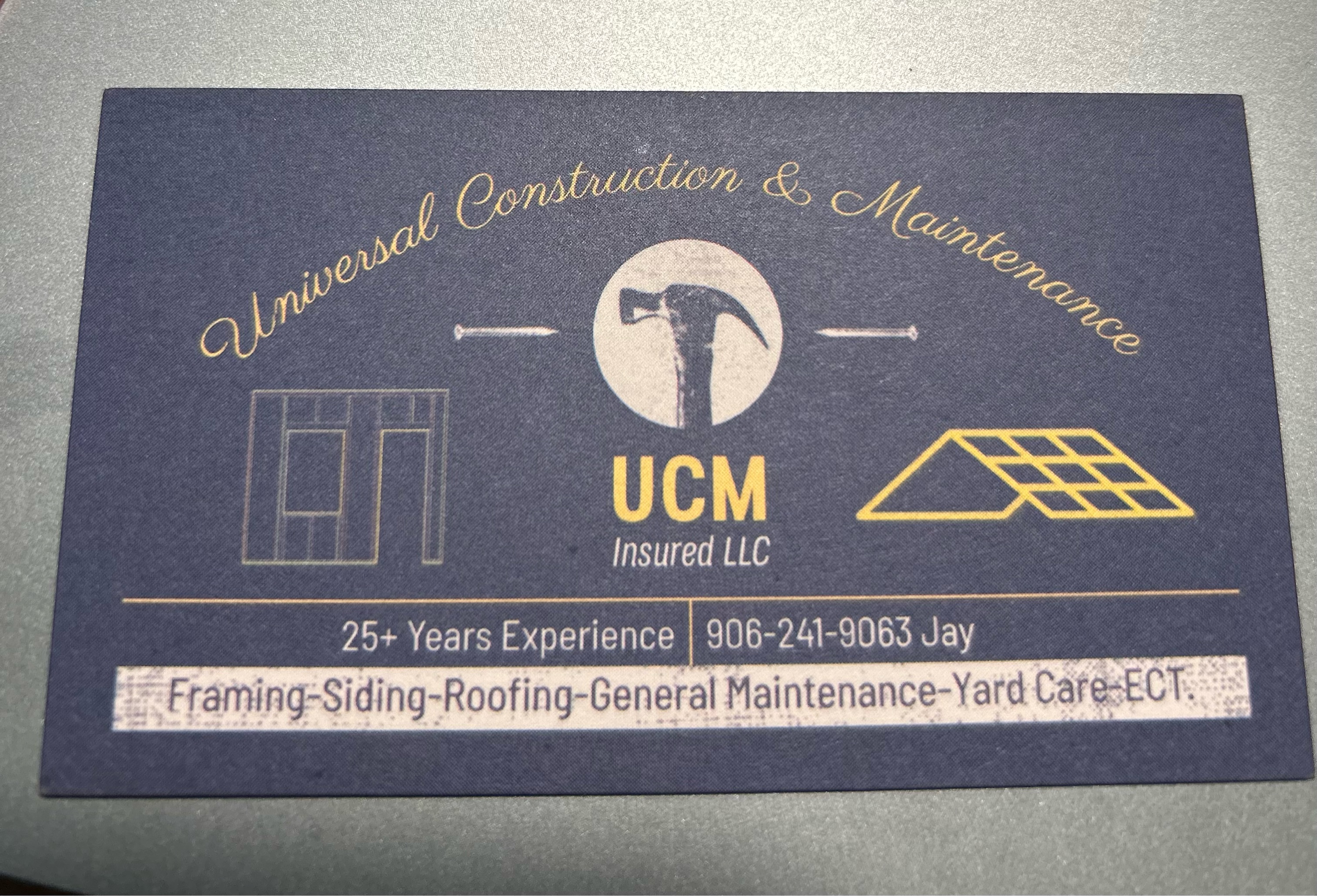 Universal Construction and Maintenance, LLC Logo