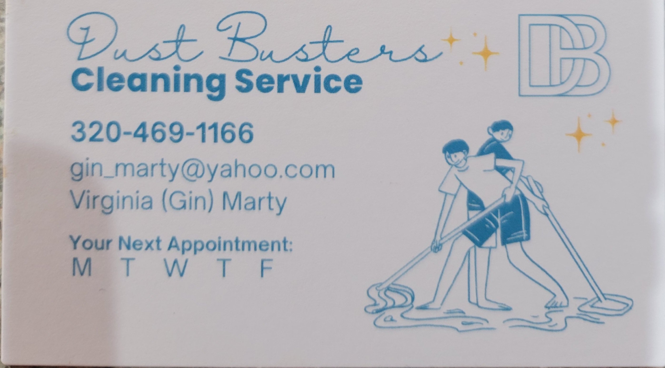 Dust Busters Cleaning Service Logo