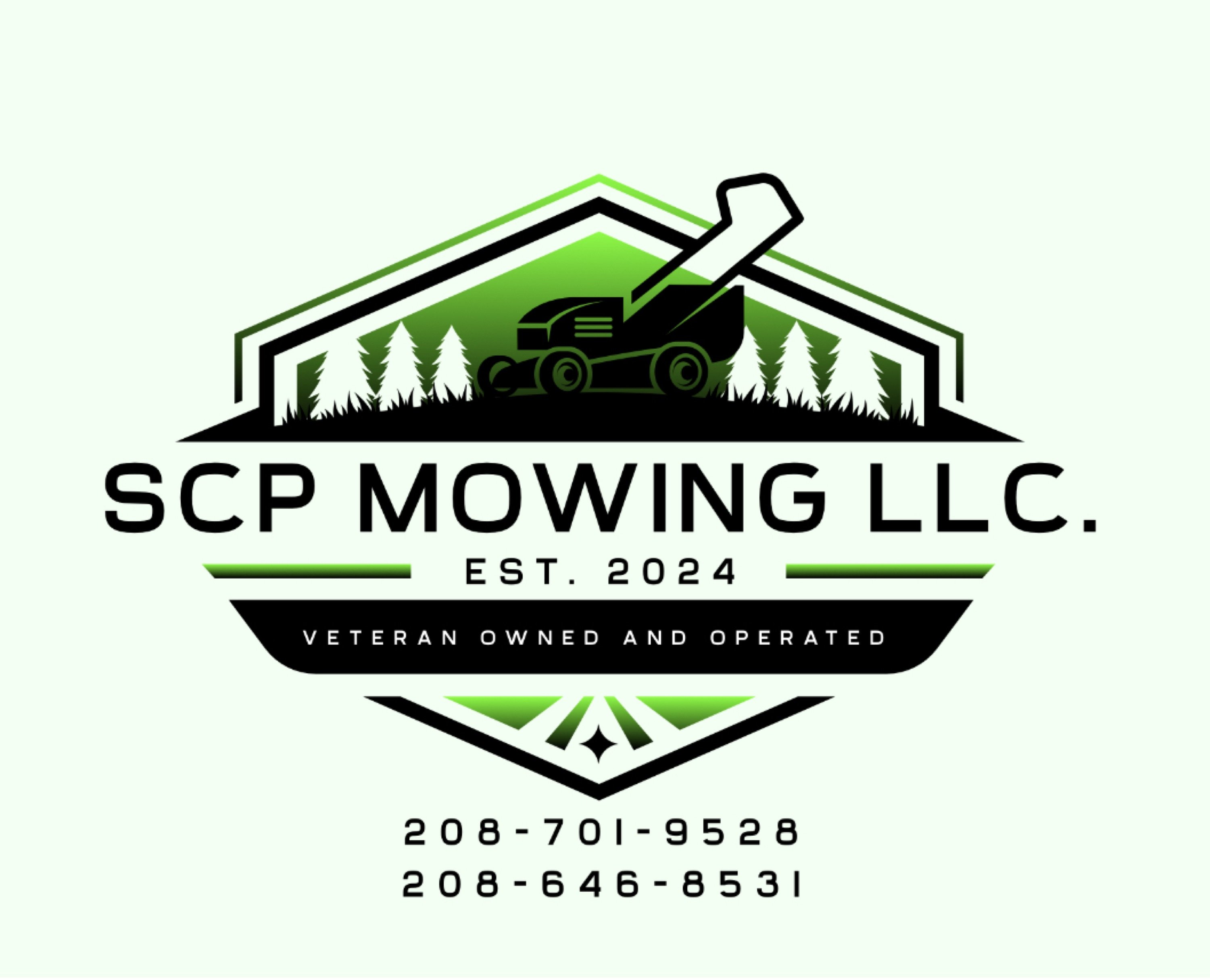 SCP Mowing LLC. Logo