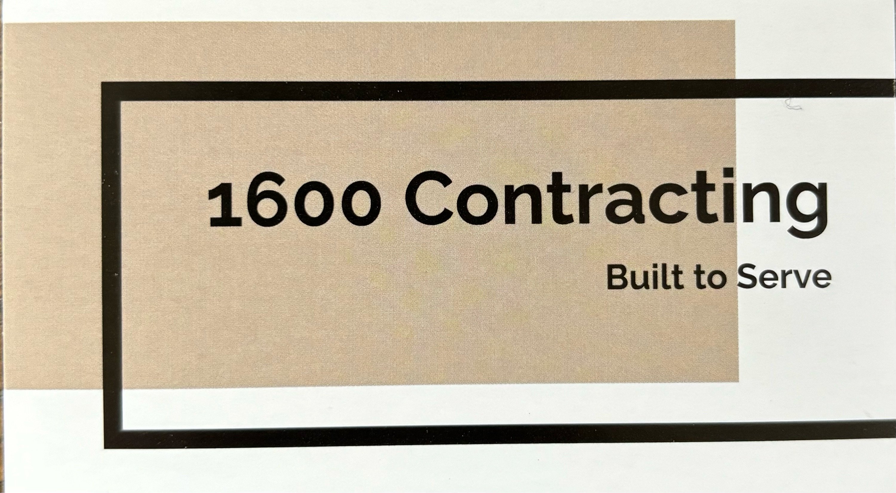 1600 Contracting LLC Logo