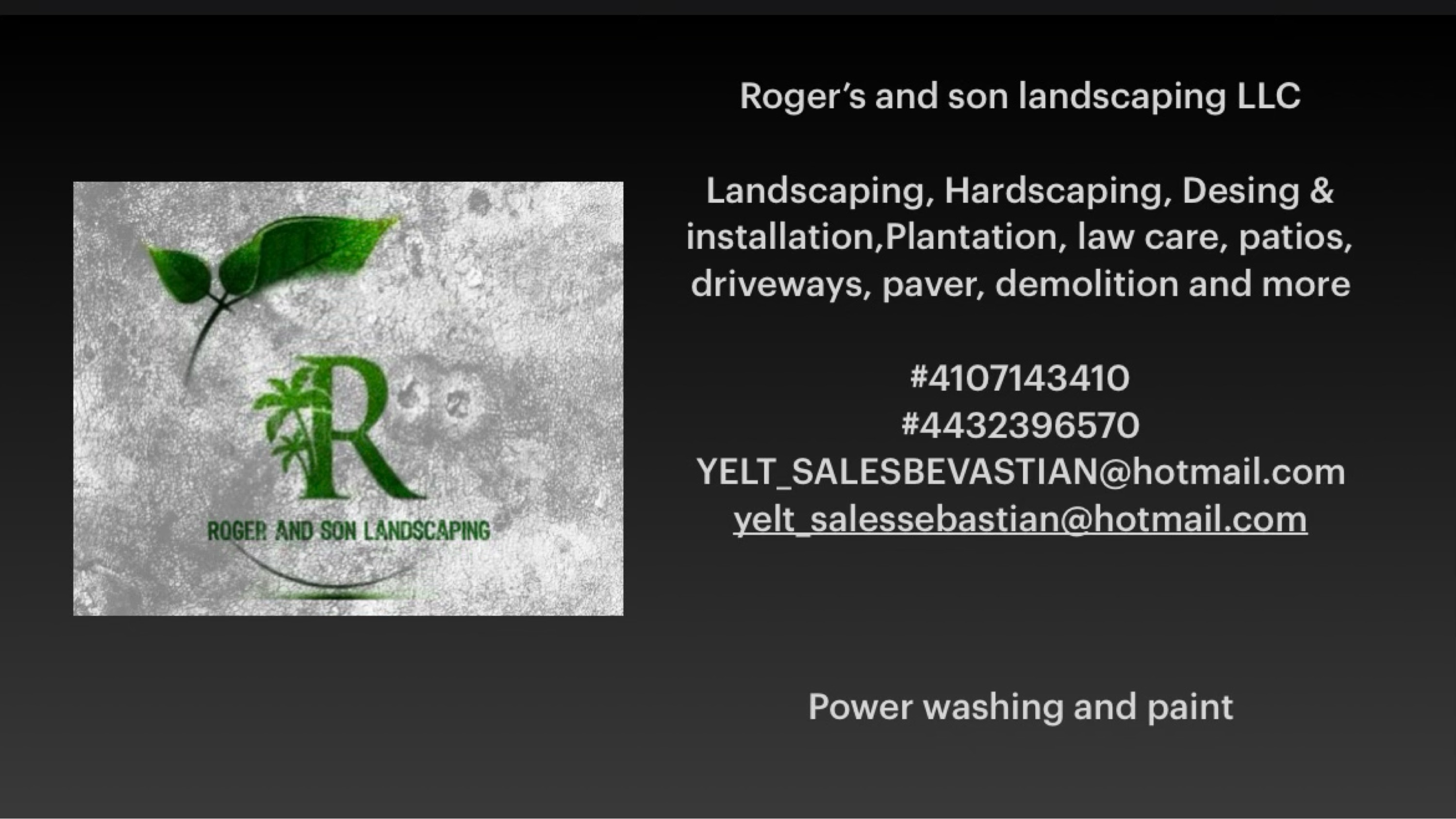 Roger's and Son Landscaping, LLC Logo