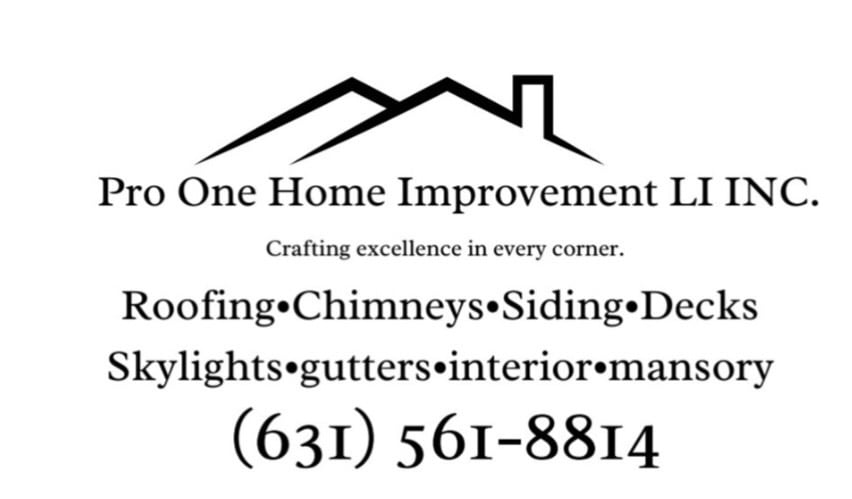 Pro One Home Improvements  LI INC Logo