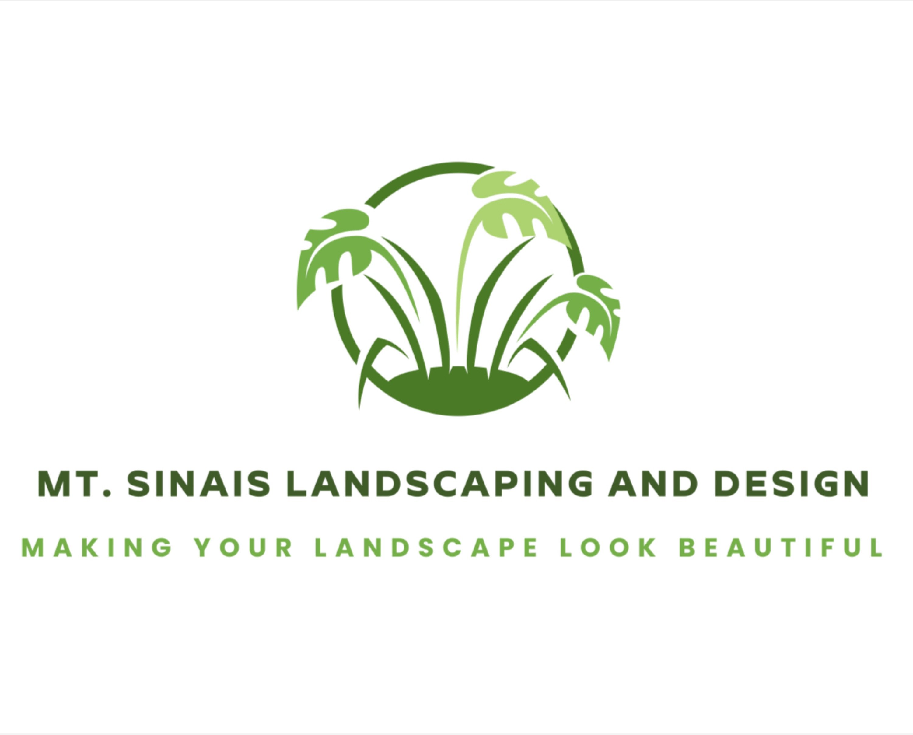 Mt.Sinais Landscaping and Design Logo