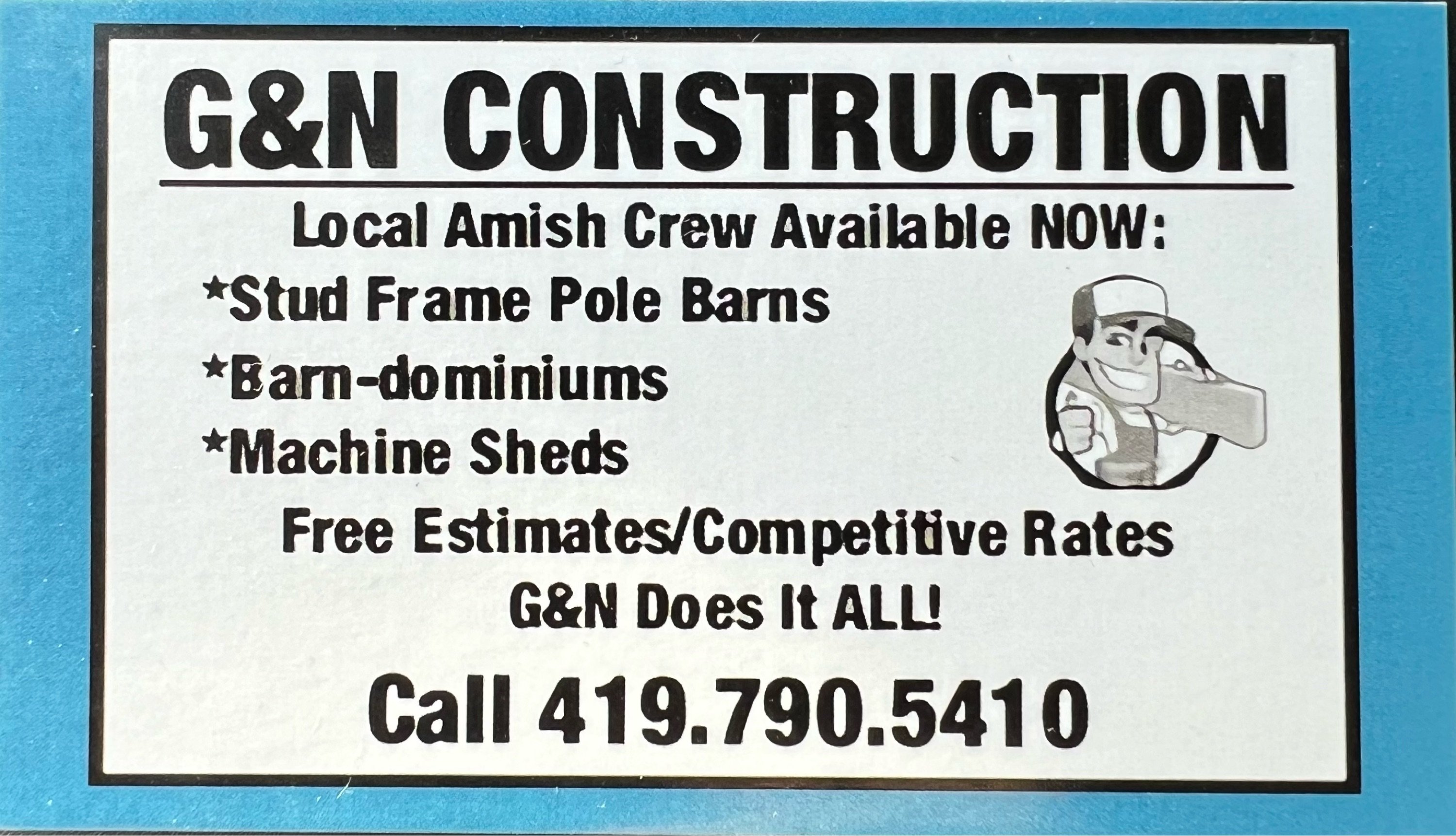 G and N Construction Logo