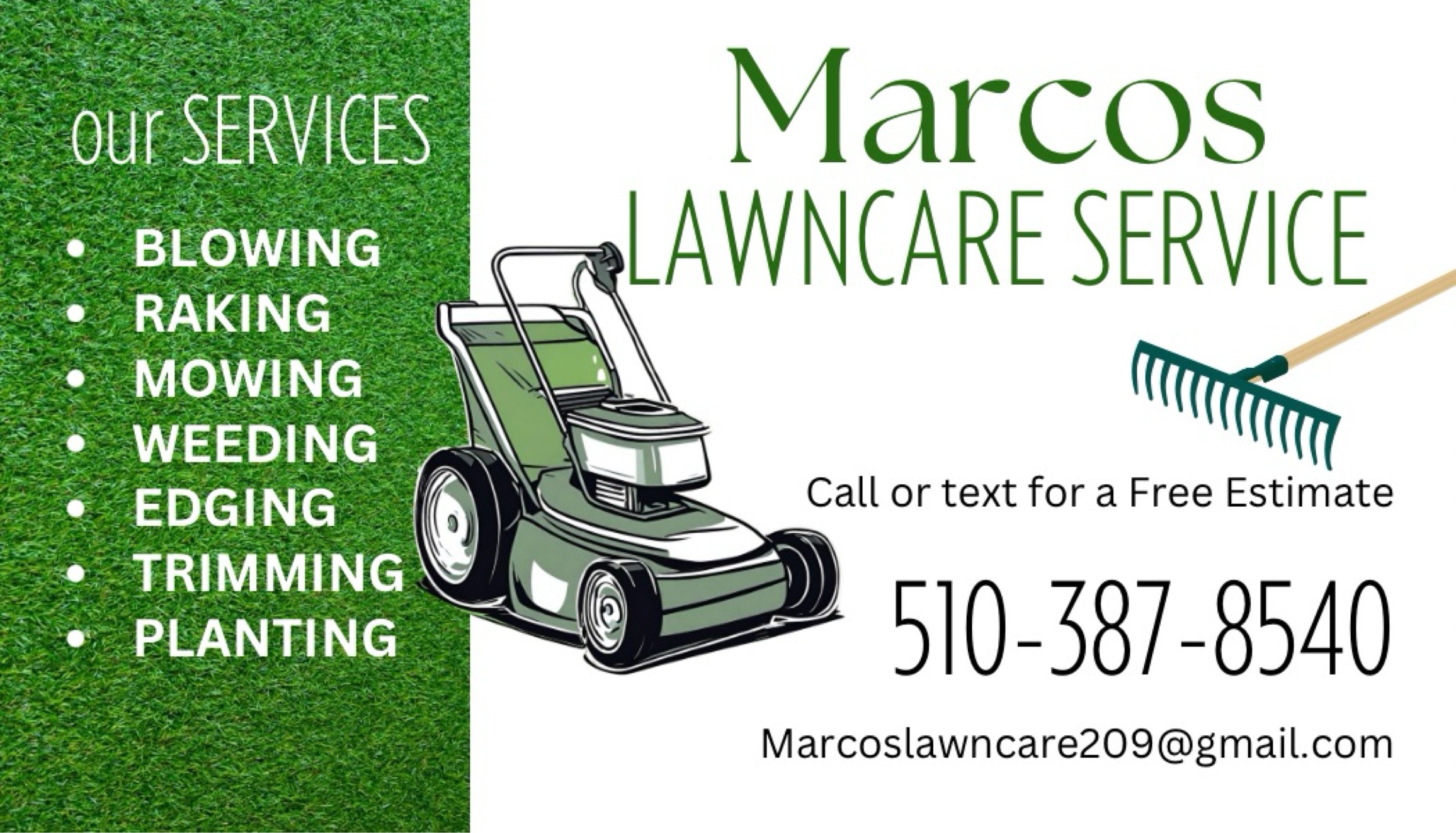 Marcos Lawn Care - Unlicensed Contractor Logo