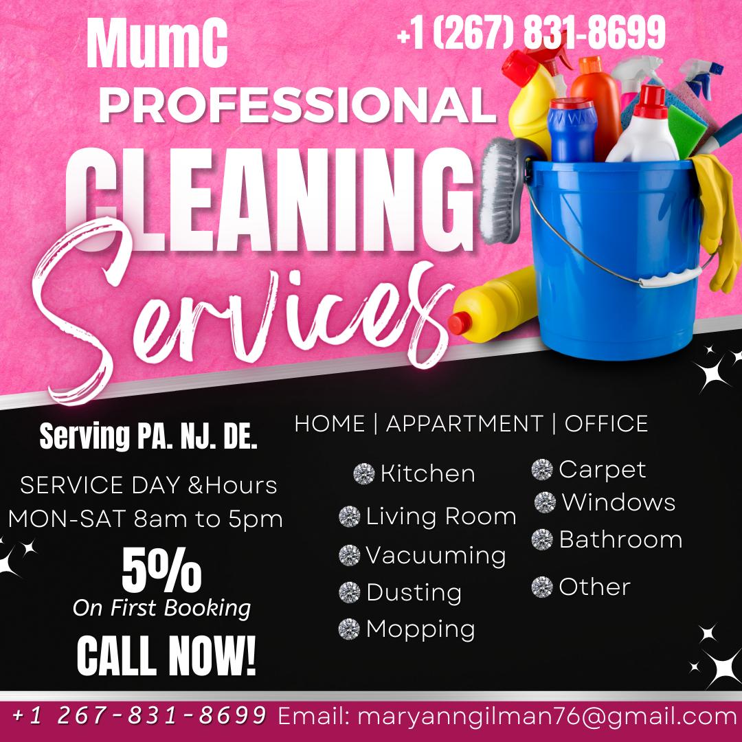 MumC Professional Cleaning Services Logo