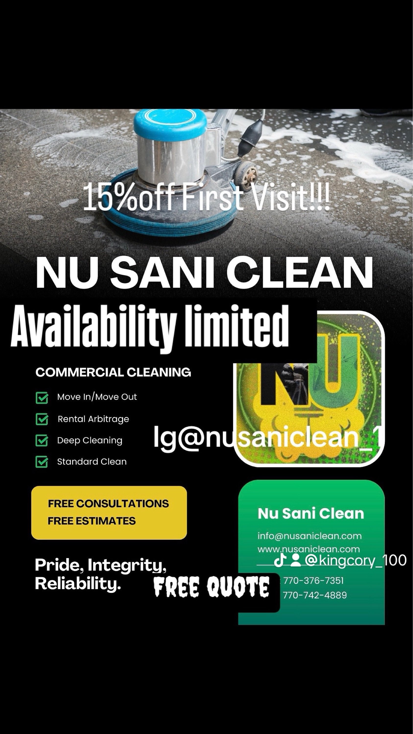 Nu Sani Clean Logo