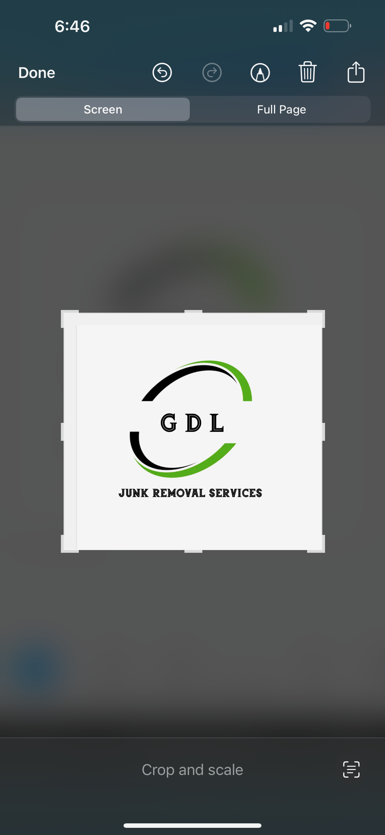 GDL Junk Removal Logo