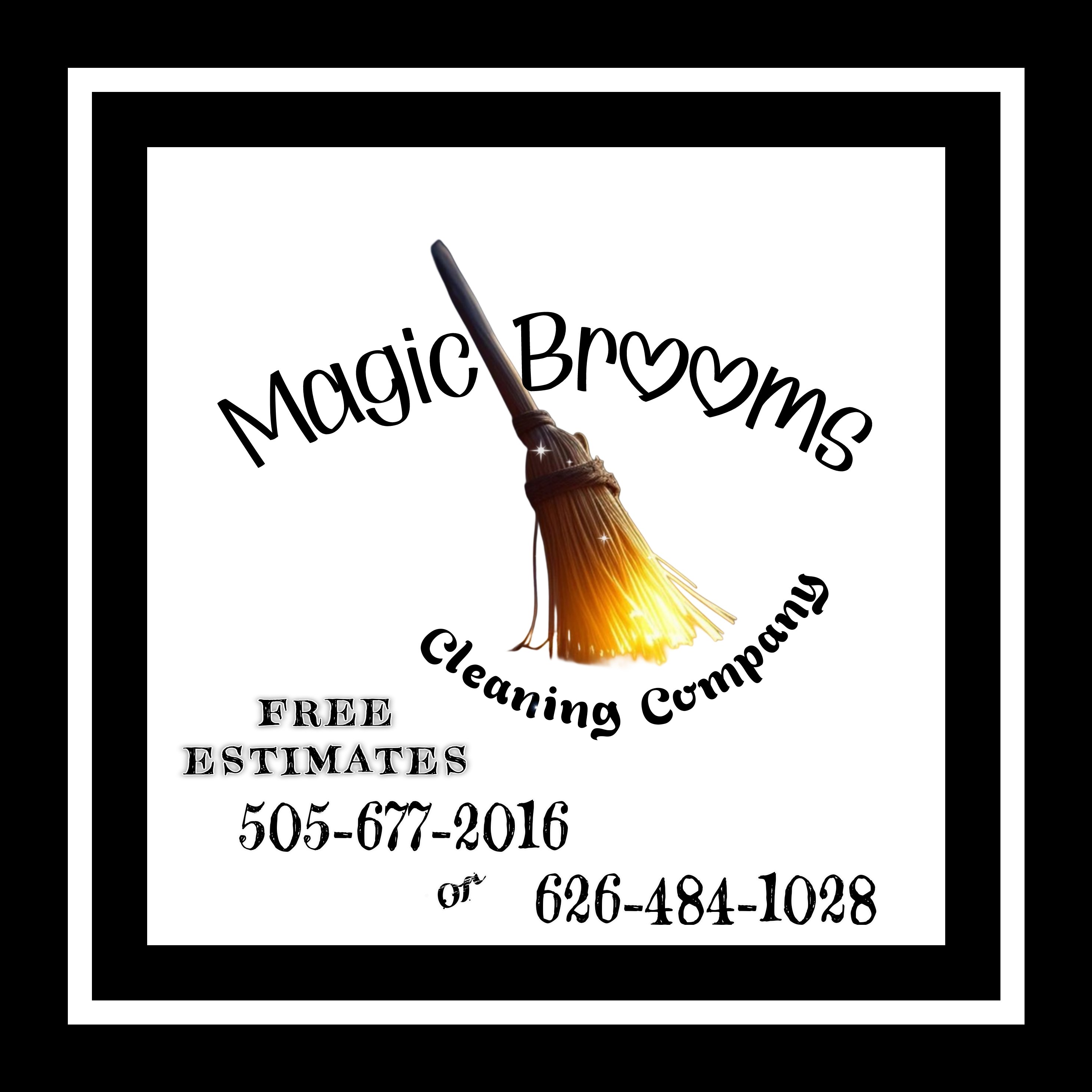 Magic Brooms Cleaning Company Logo