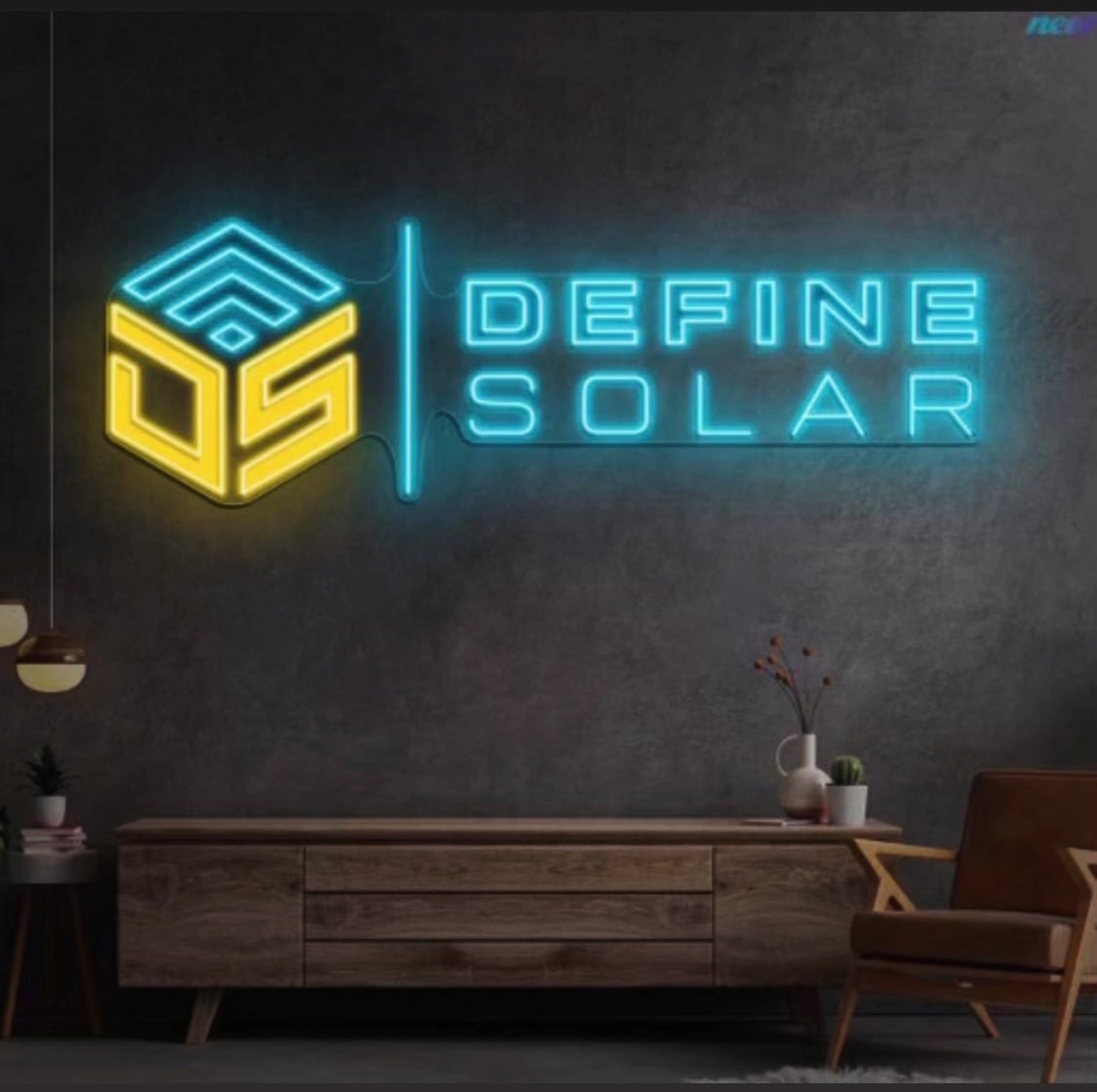 Rhythm Solar DBA Define Solar Logo