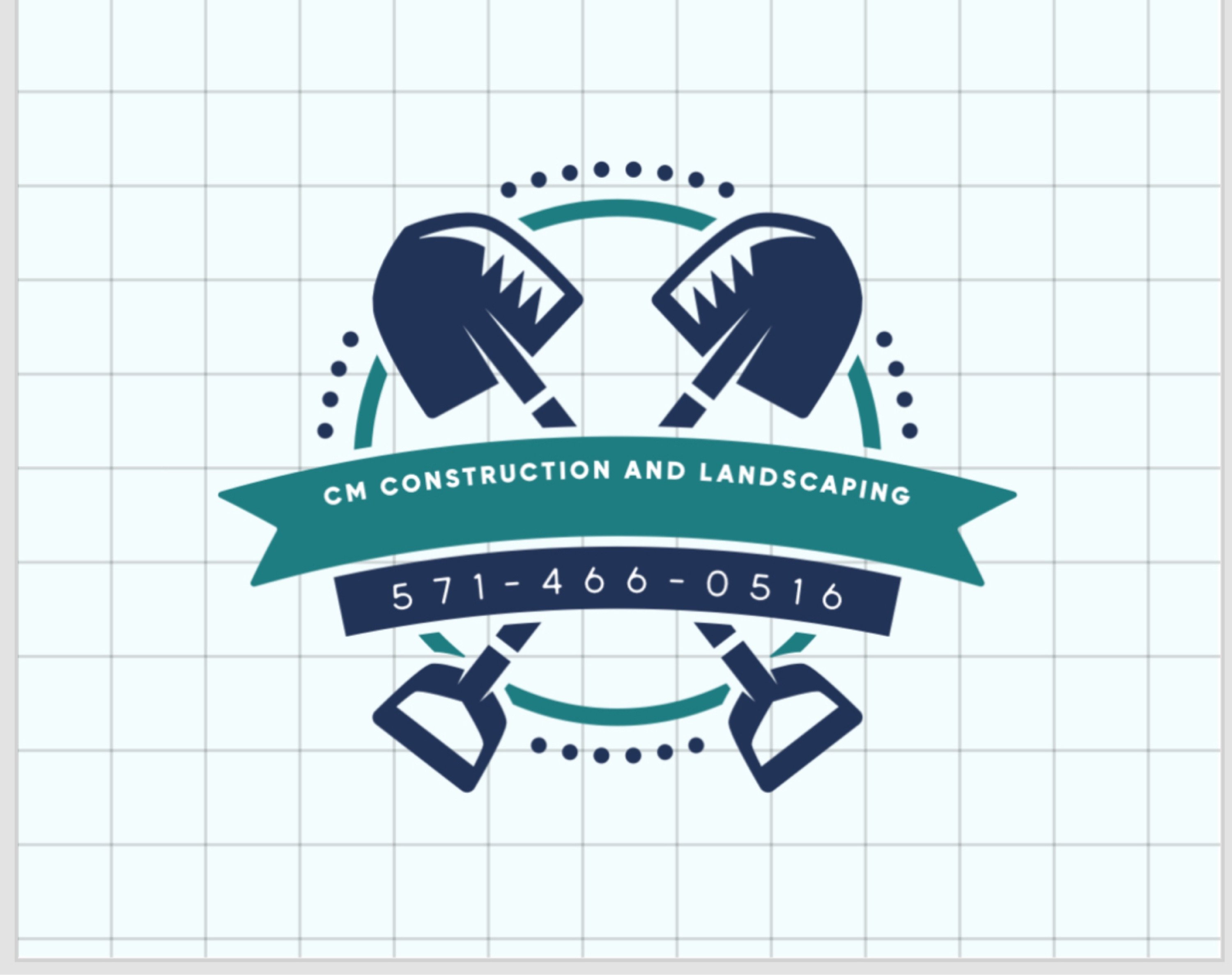 CM Construction & Landscaping Logo