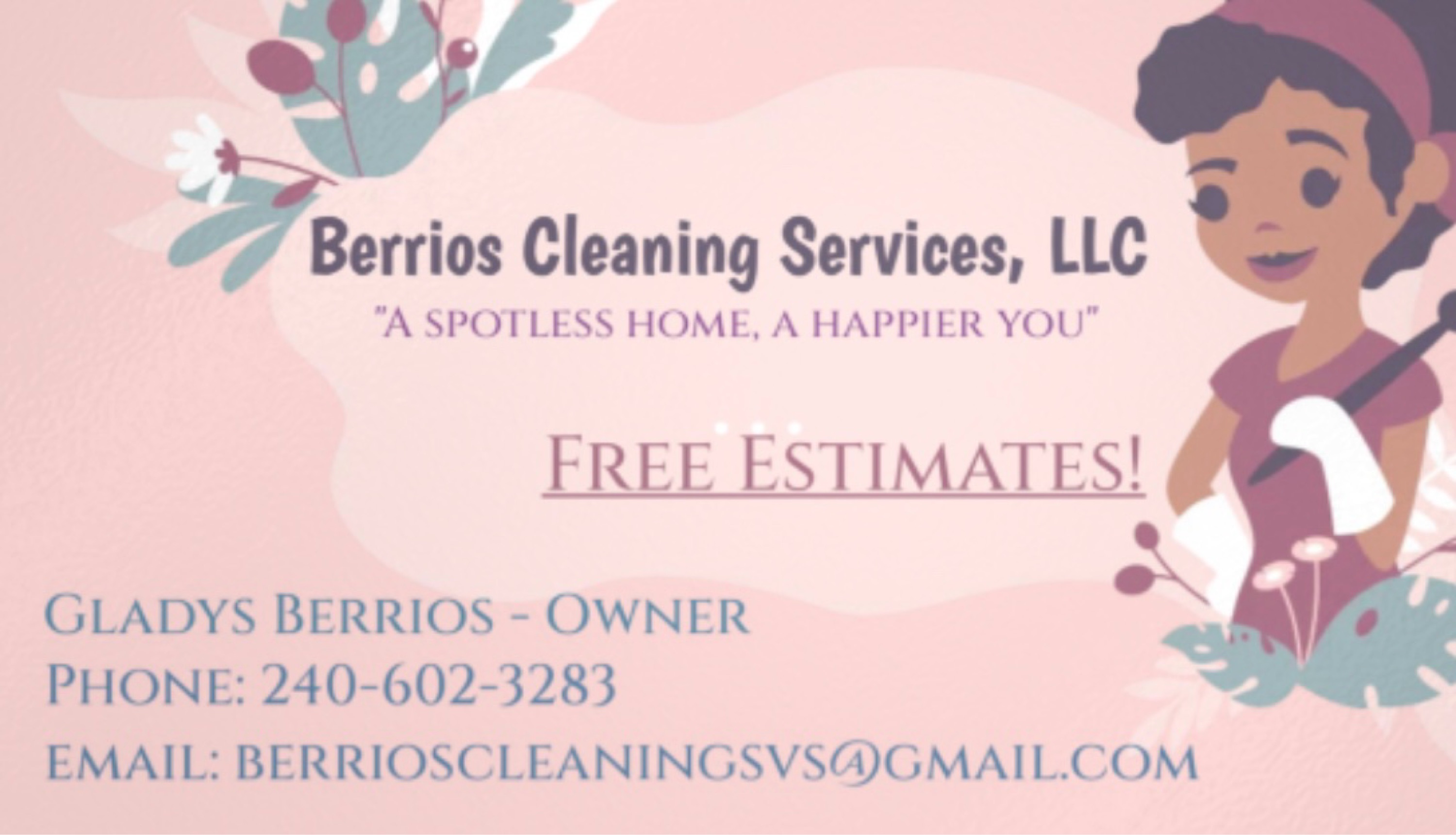 Berrios Cleaning Services Logo