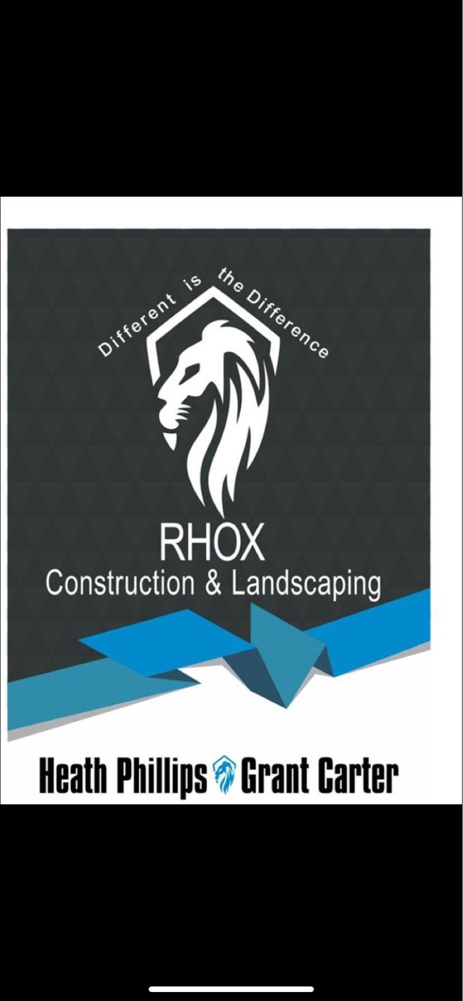 Rhox Construction & Landscaping Logo