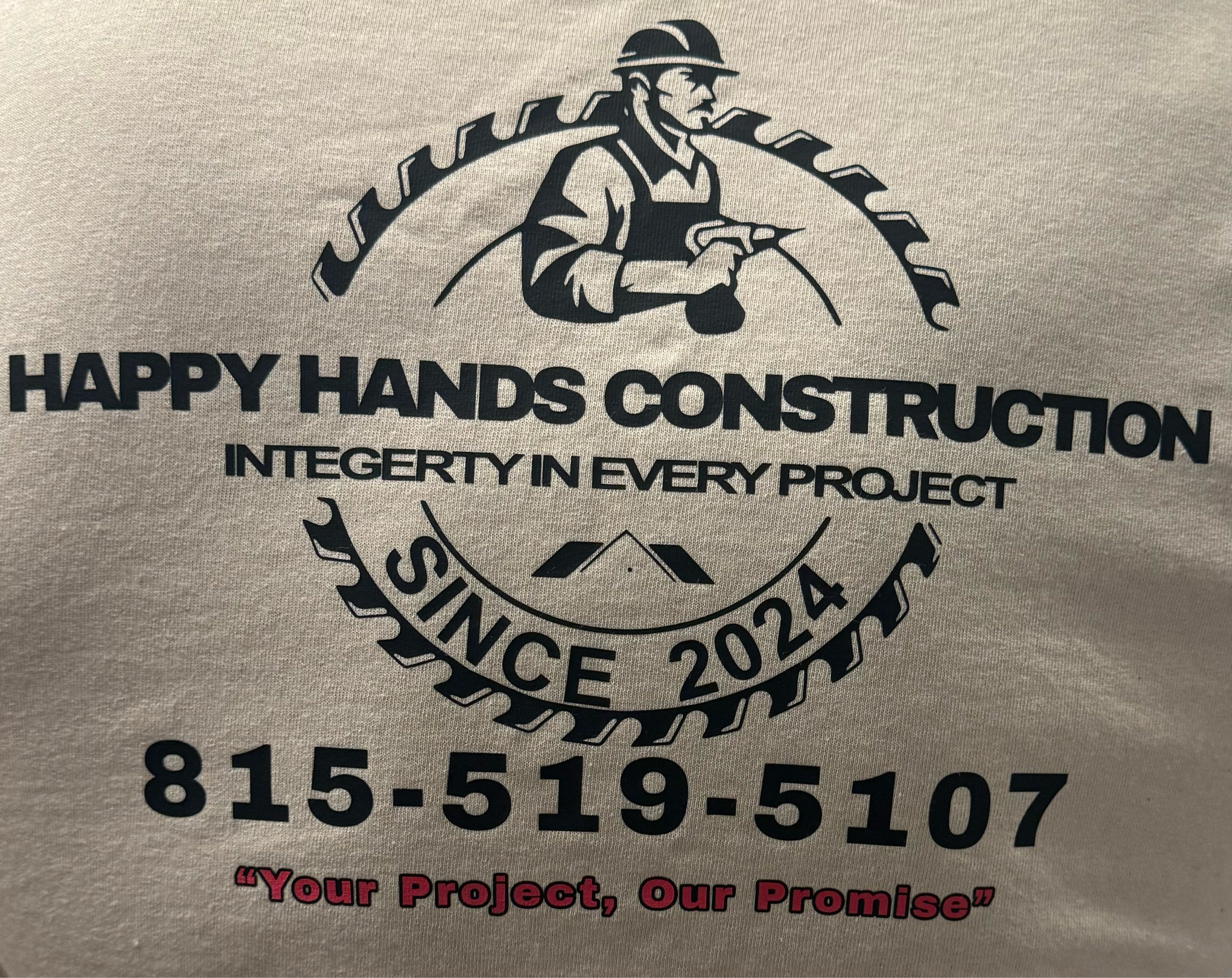 Happy Hands Construction Logo