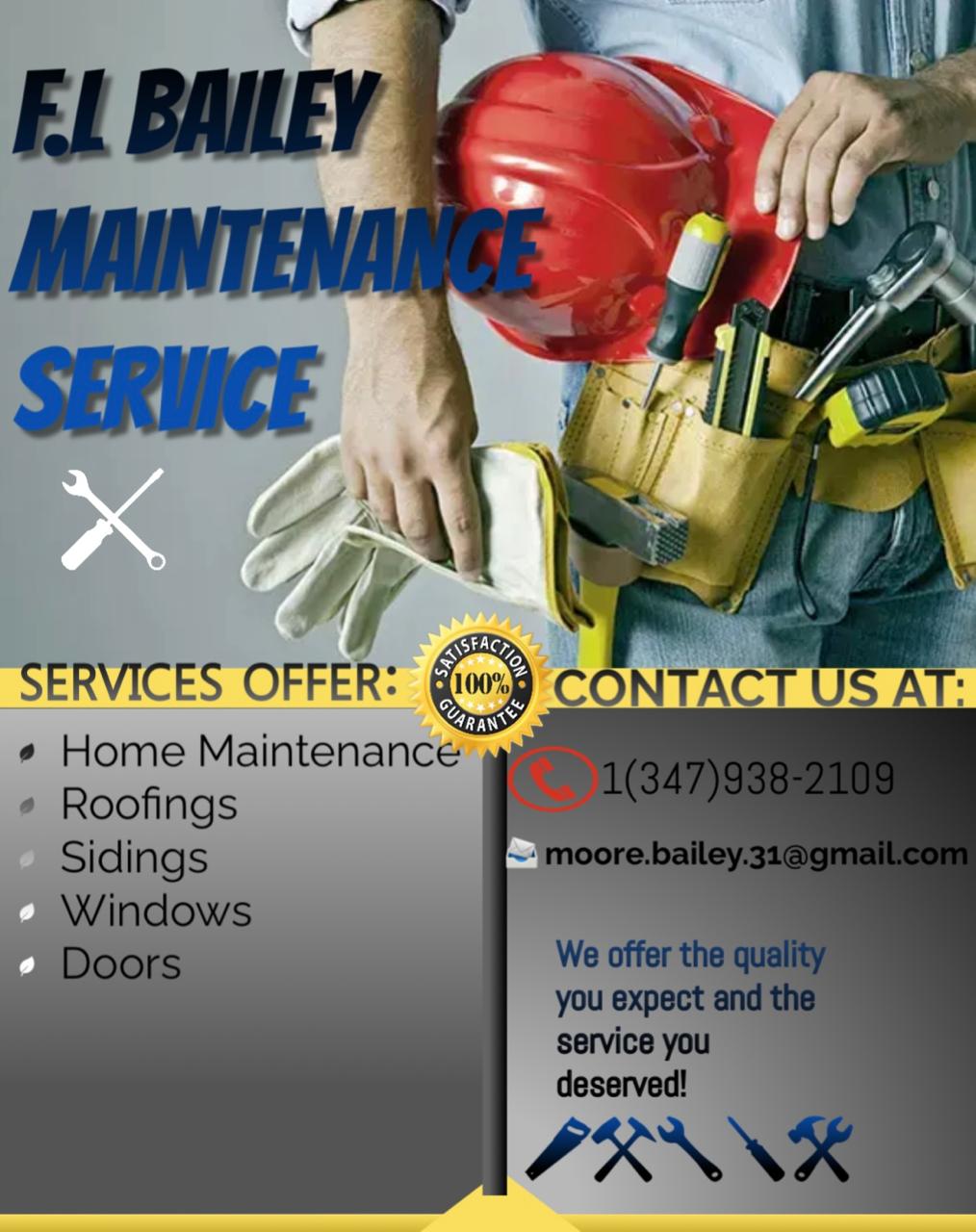 F.L Bailey Maintenance Services Logo