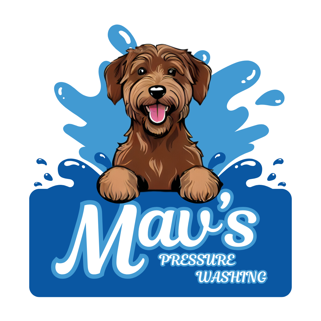 Mav's Pressure Washing Logo