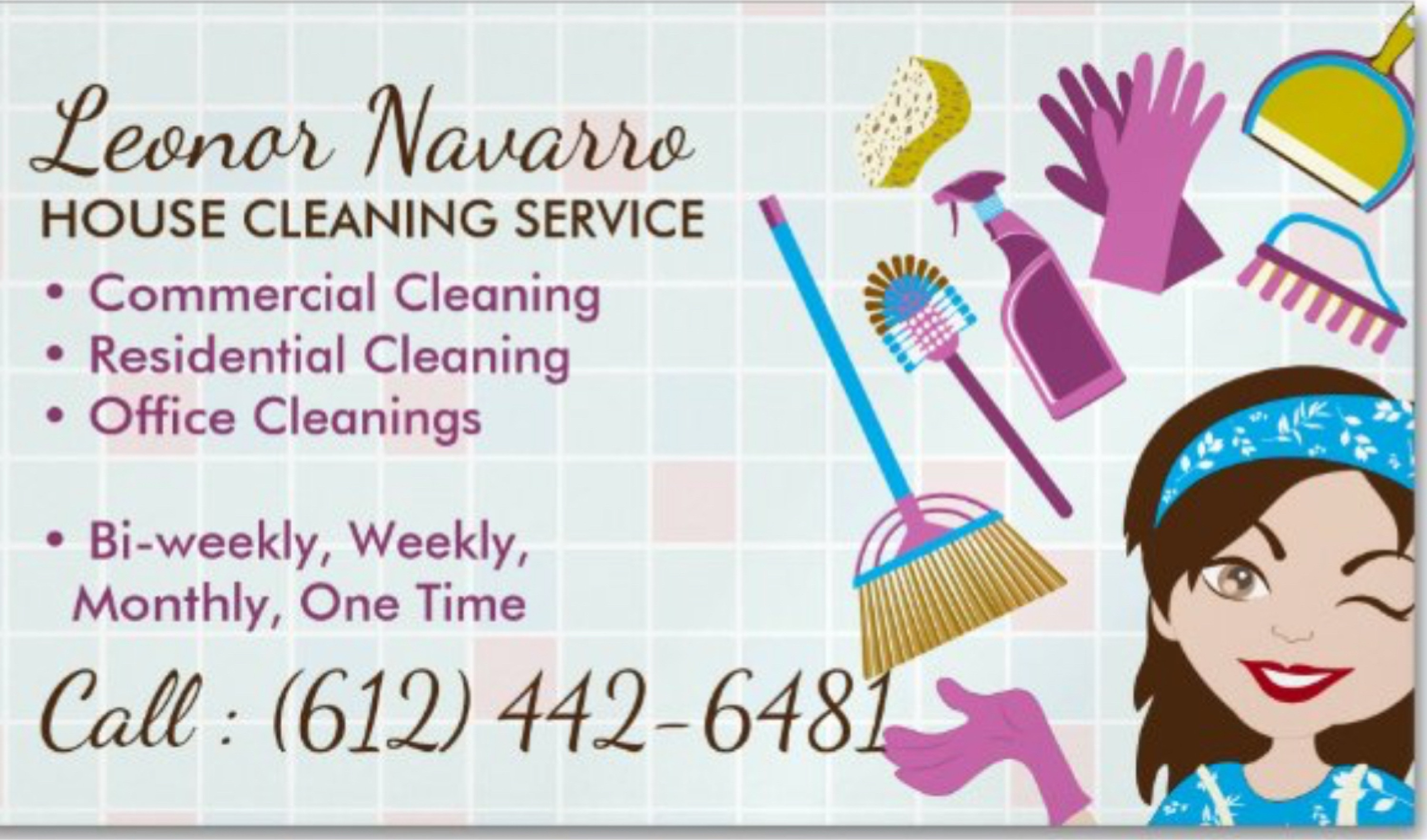 Leonor Navarro Cleaning Services Logo