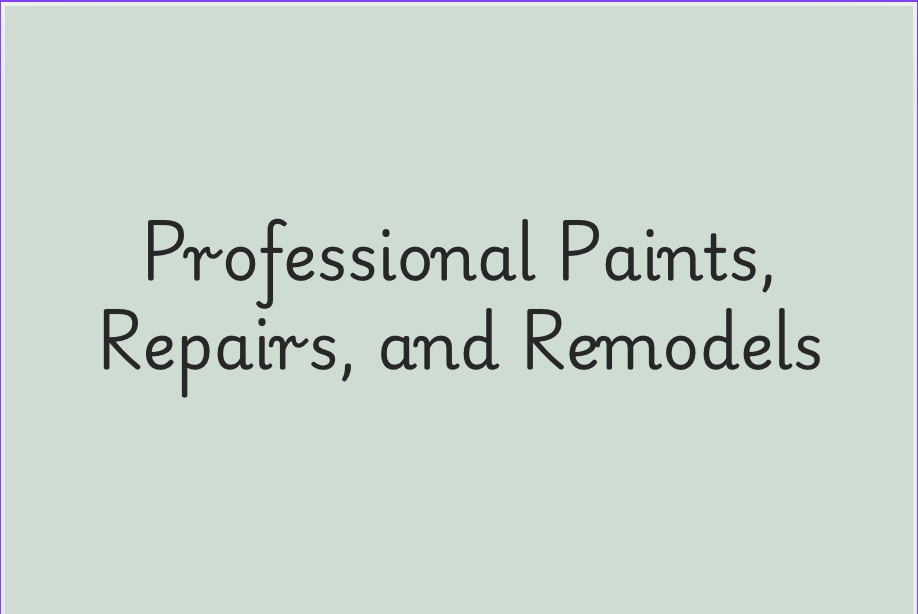 Professional Paints, Repairs, and Remodels LLC Logo