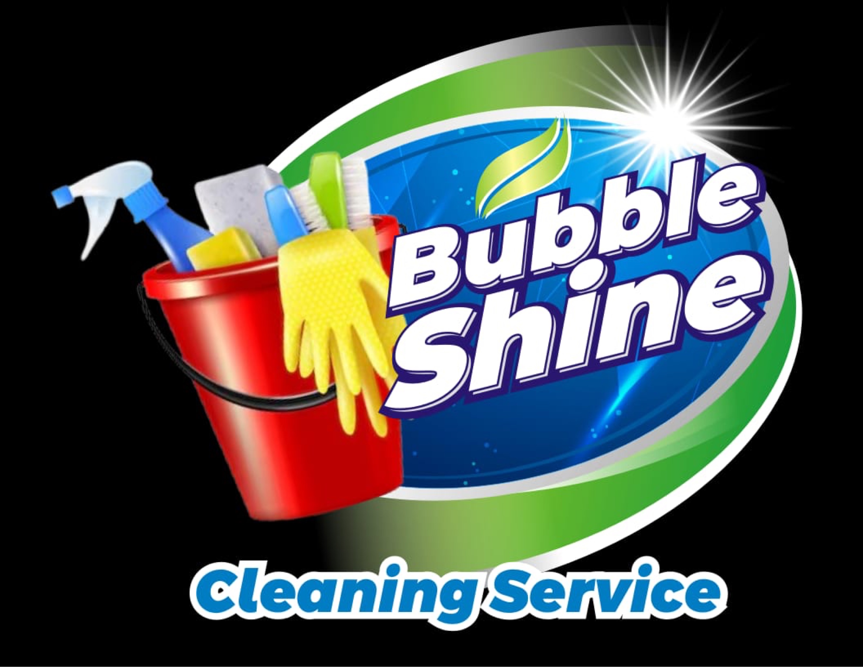 Bubble Shine Shine Cleaning Service Logo