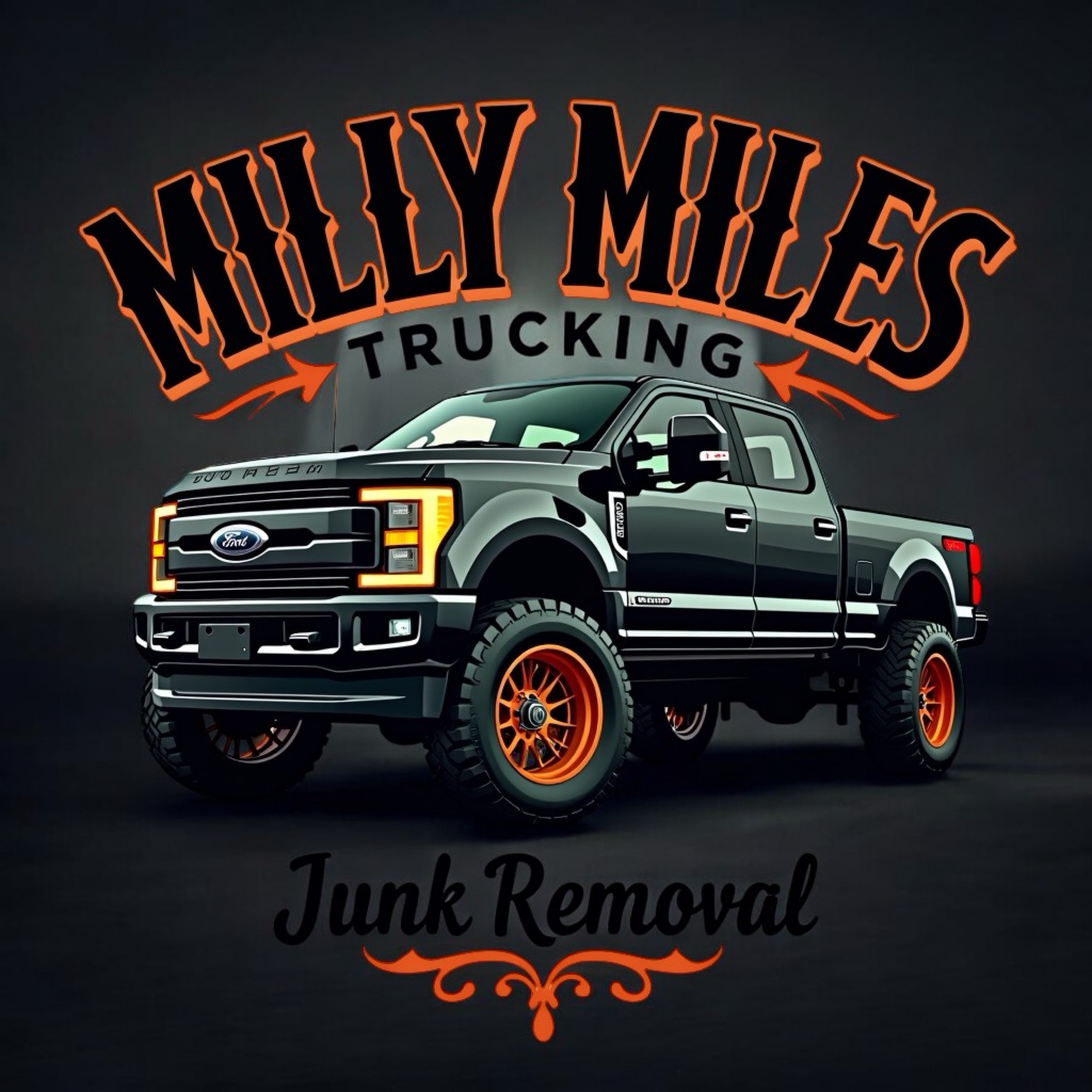 Milly Miles Trucking Logo