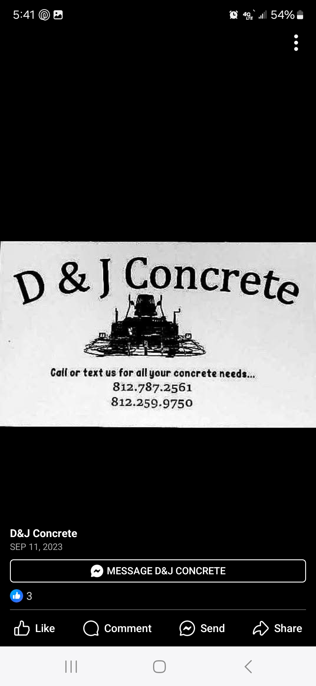 D&J Concrete LLC Logo