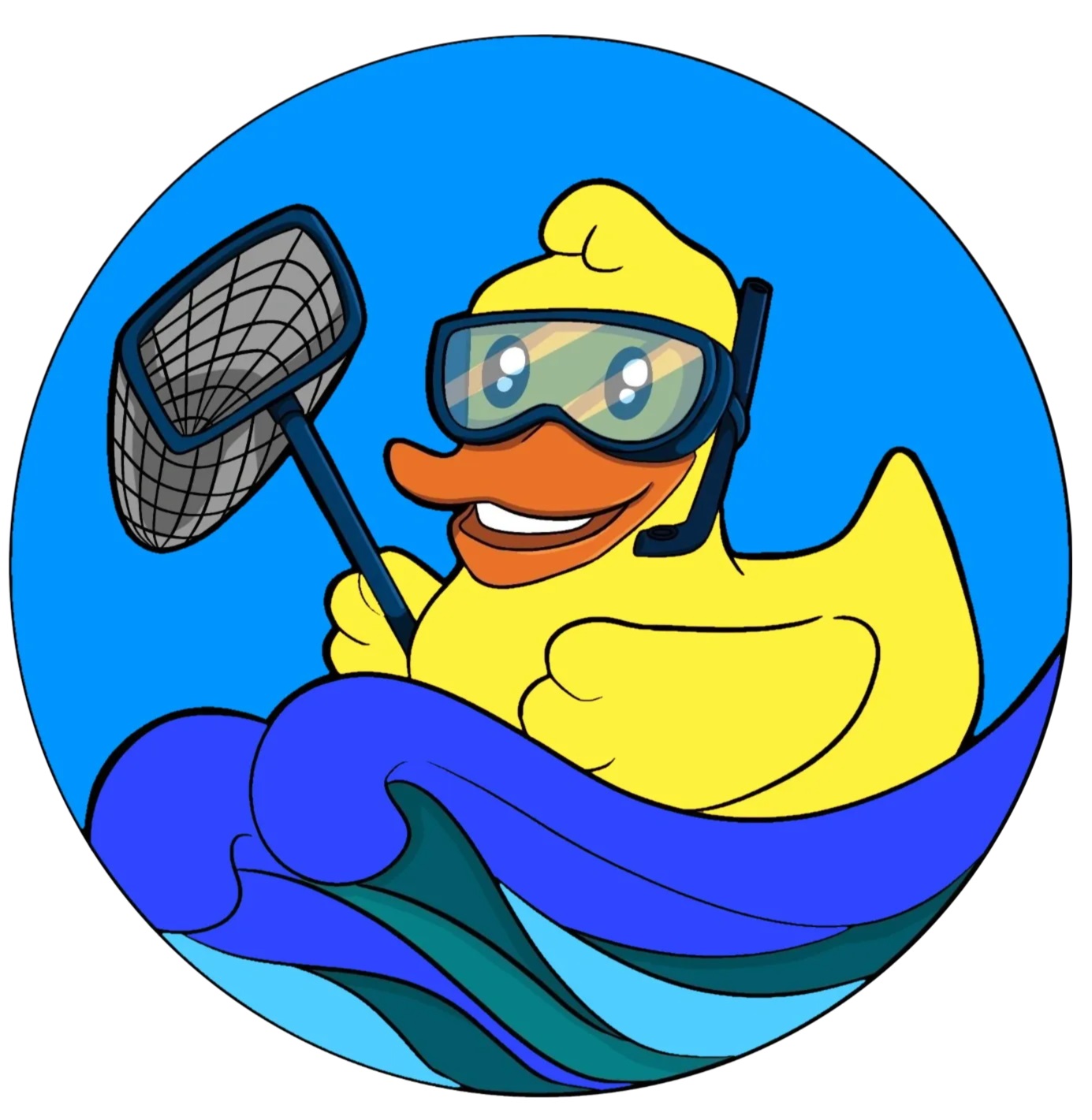 Ducky Duck Pool Service Logo