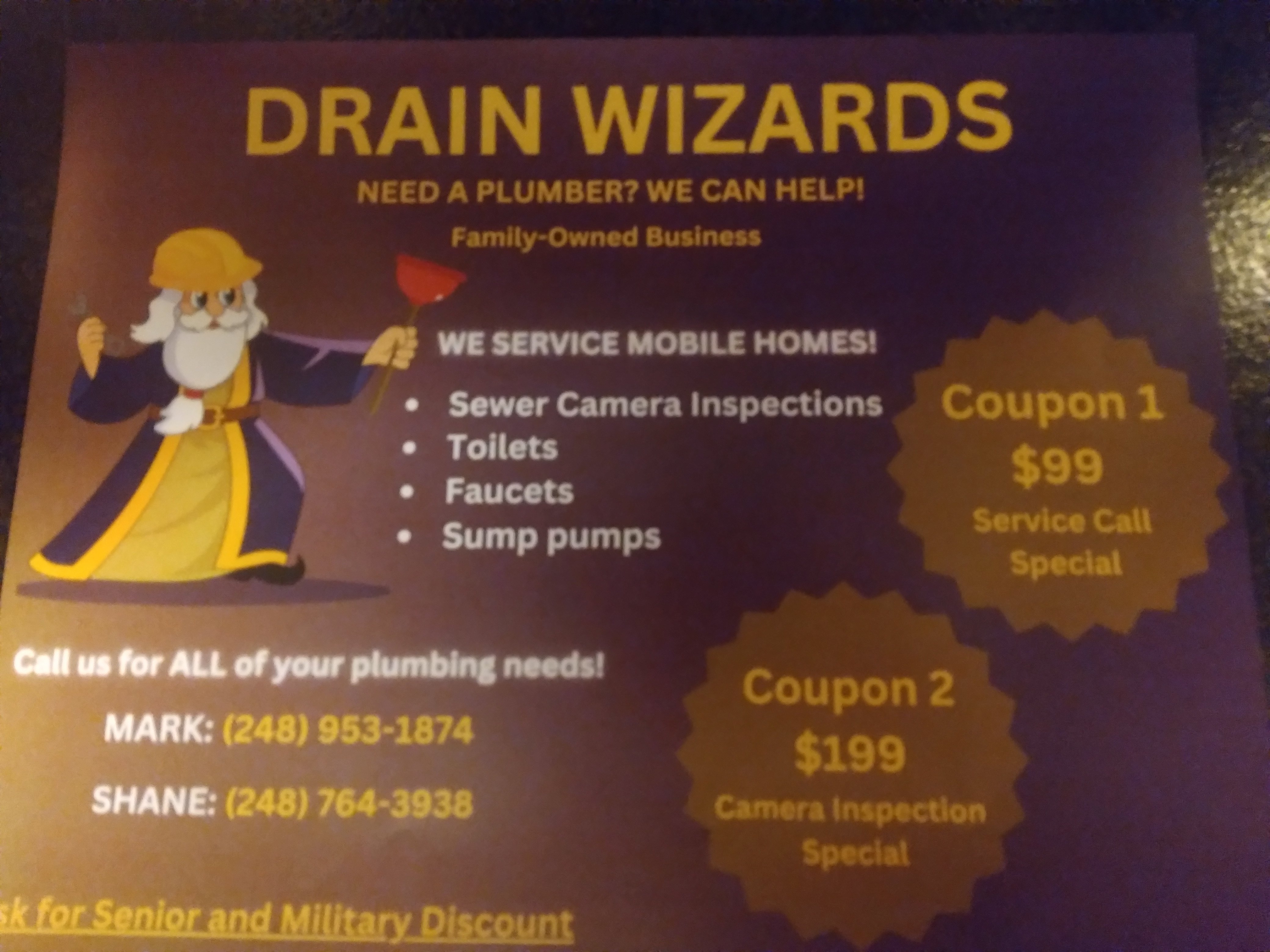 DRAIN WIZARDS LLC Logo