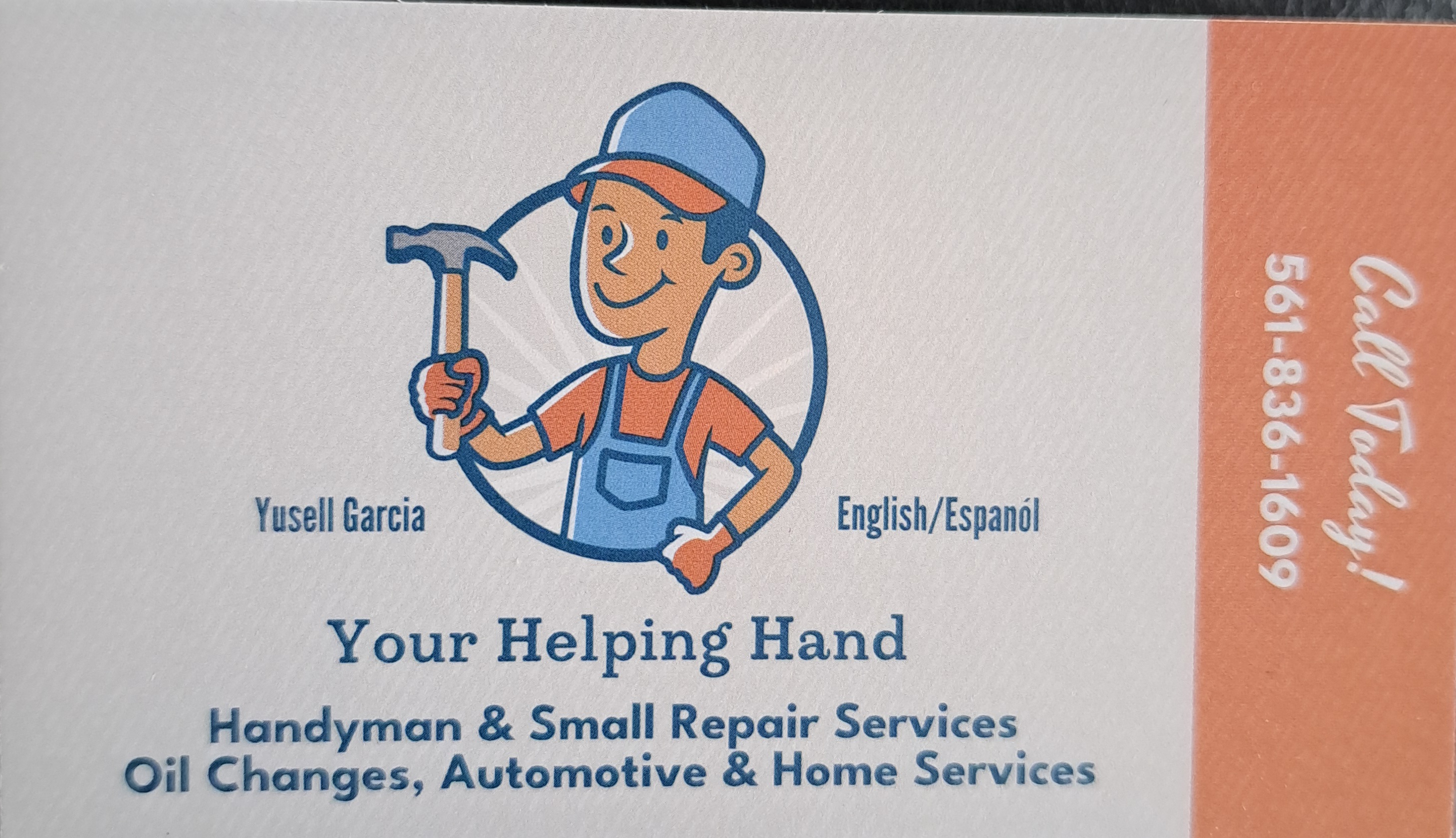 Happy Handyman-Your Helping Hand Logo