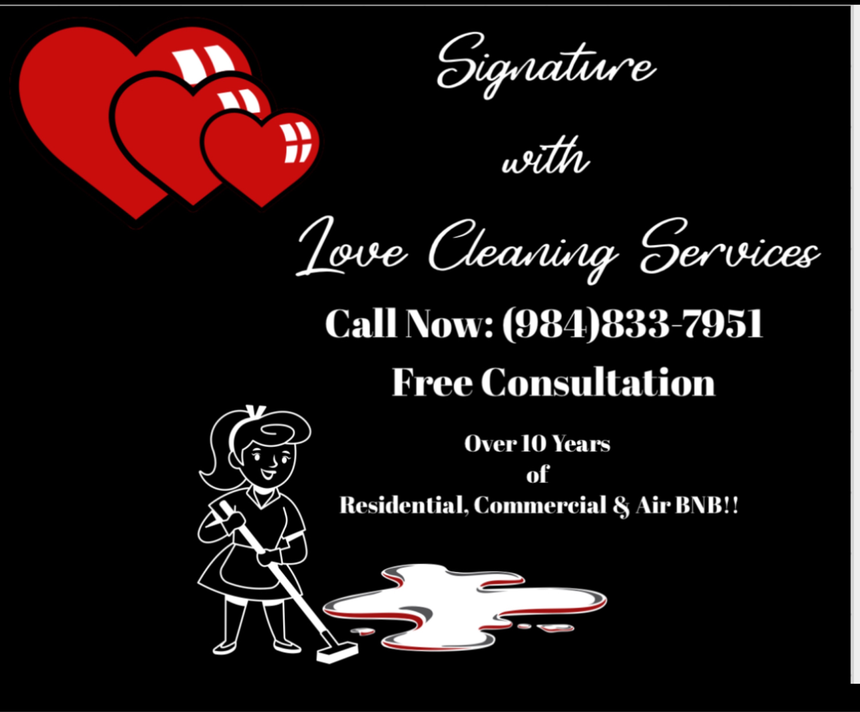 Signature With Love Cleaning Services Logo