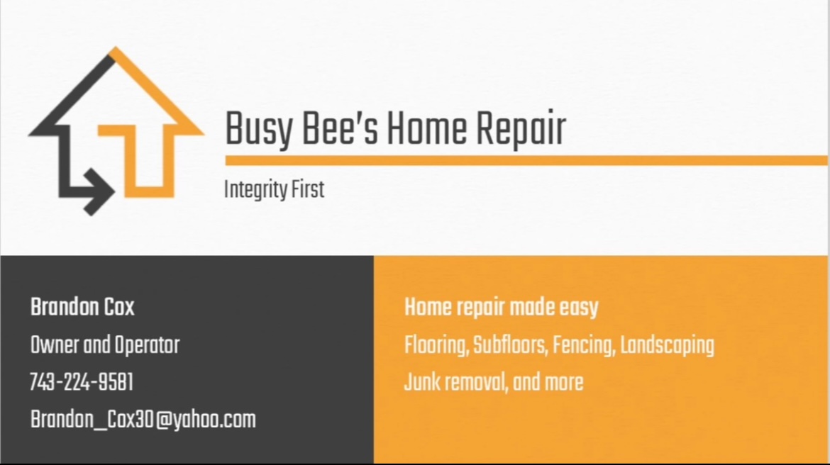 Busy Bee Home Repair Logo