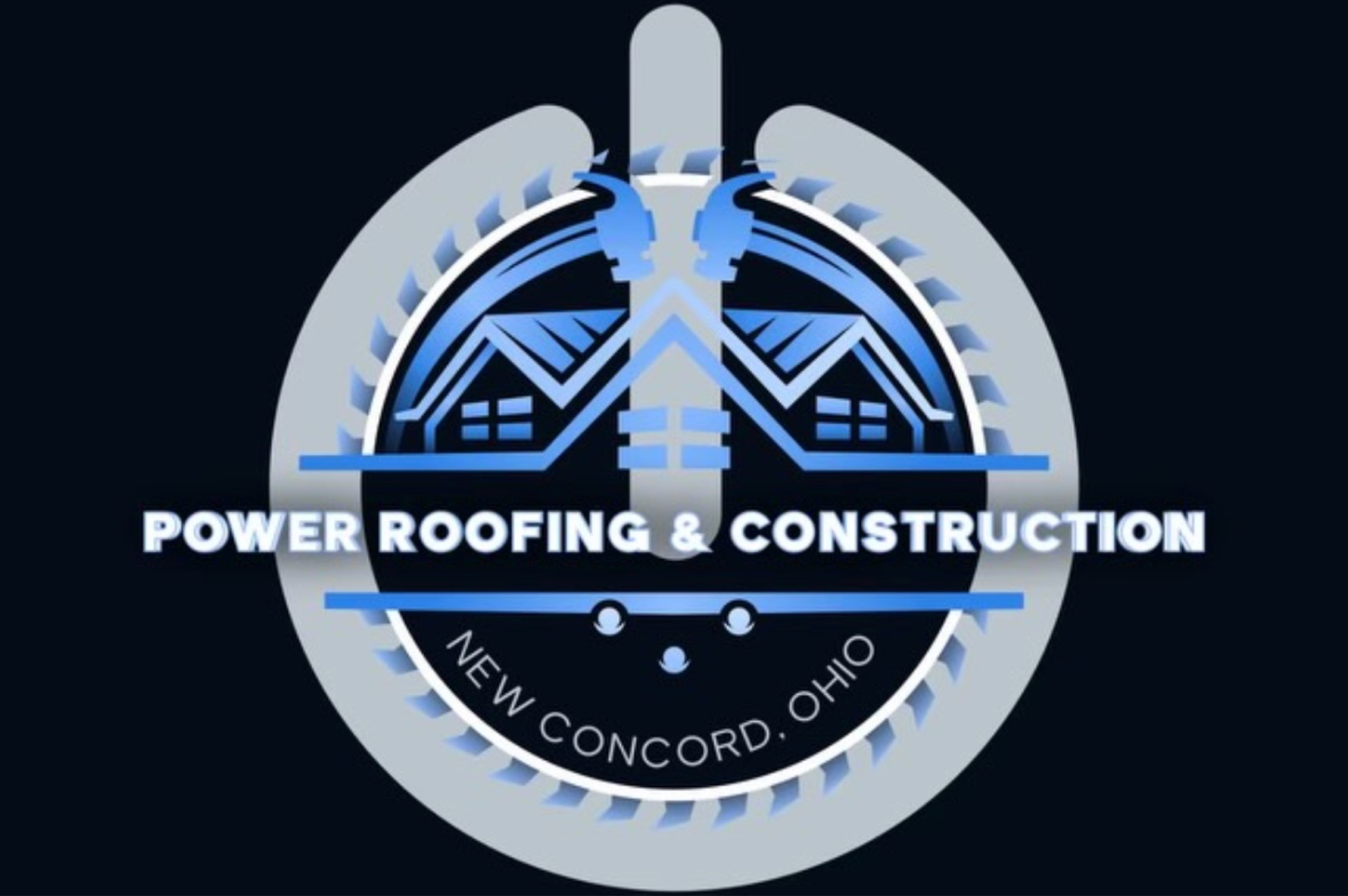 Power Roofing & Construction Logo