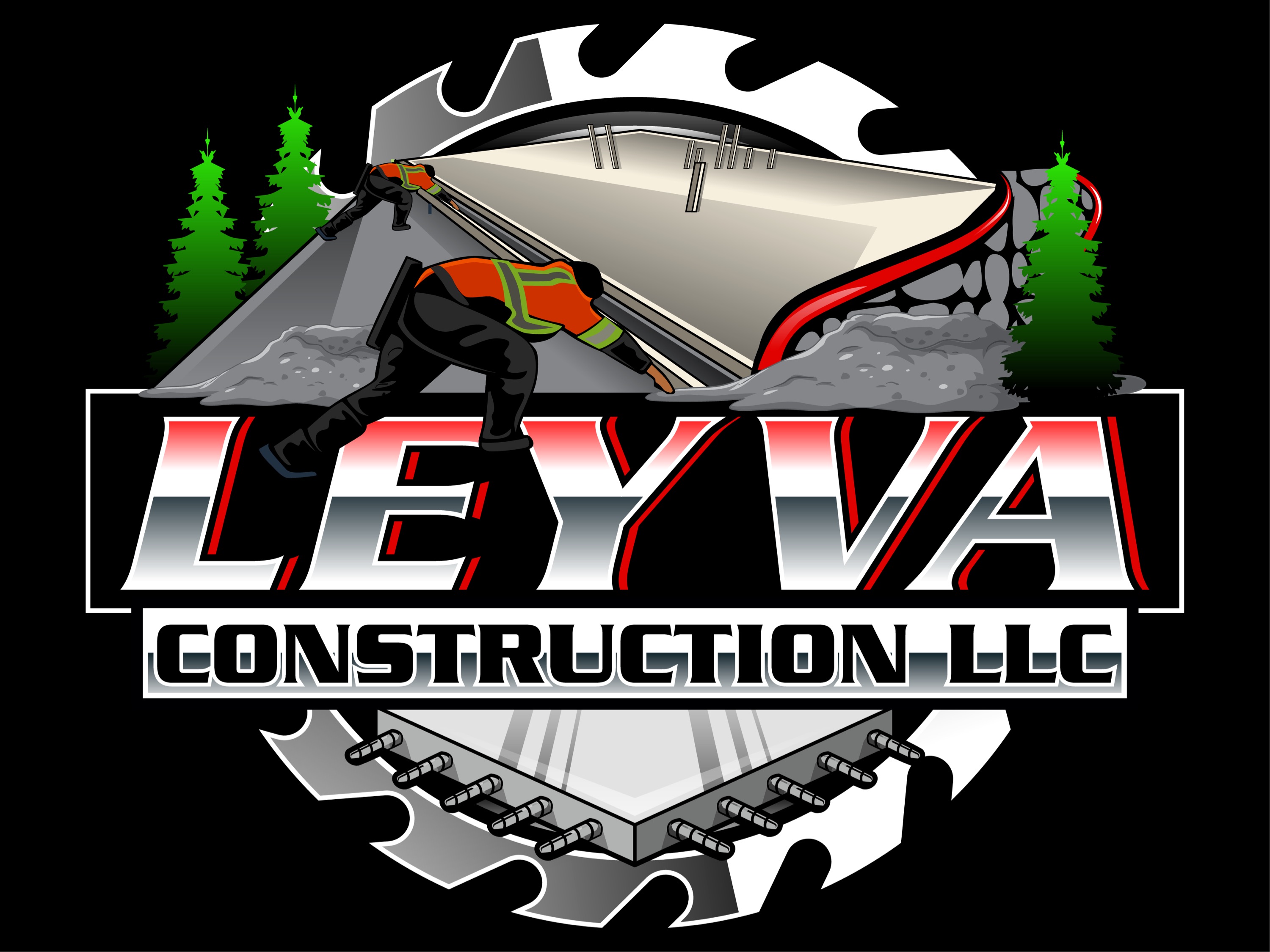 Leyva Construction LLC. Logo