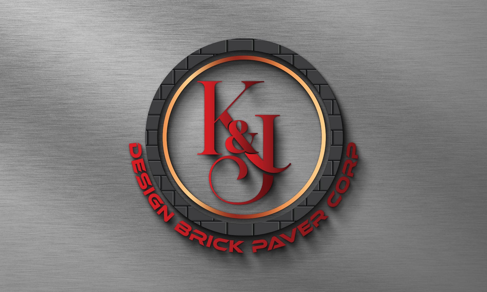 K & J Design Brick Pavers Corp Logo