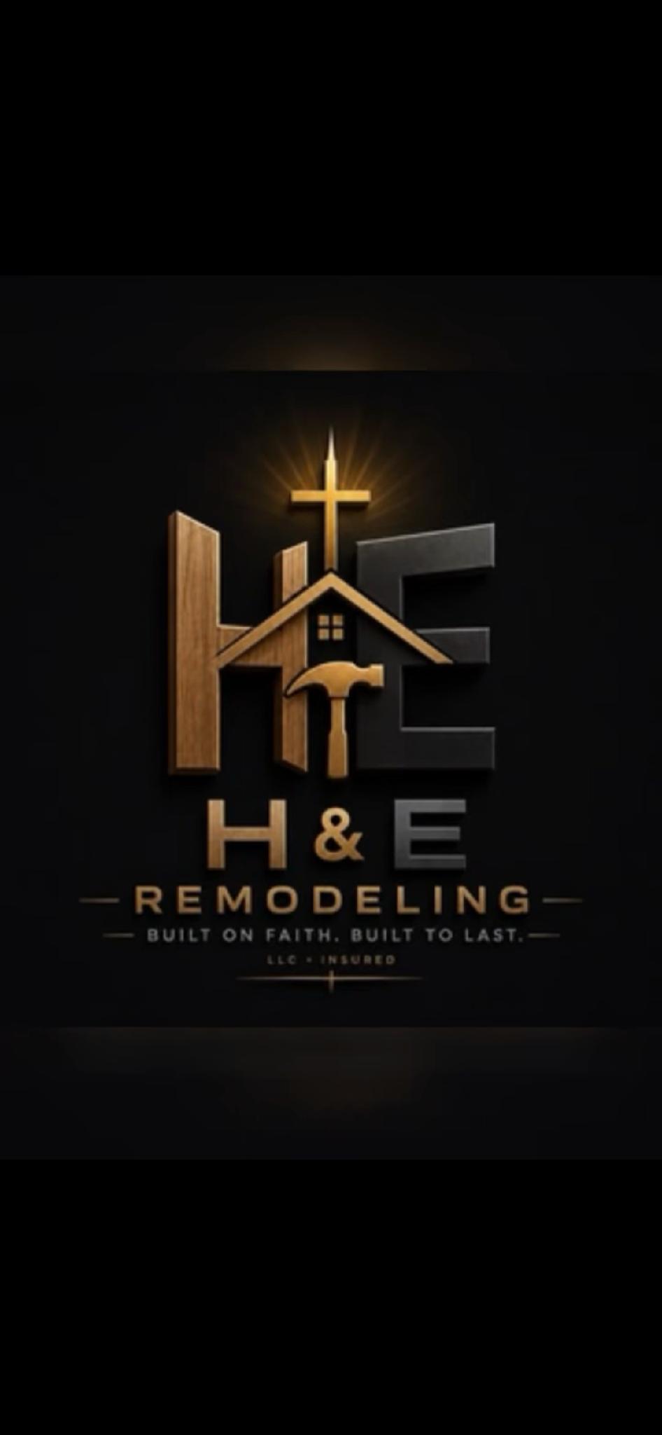 H&E Remodeling and Handyman Services Logo