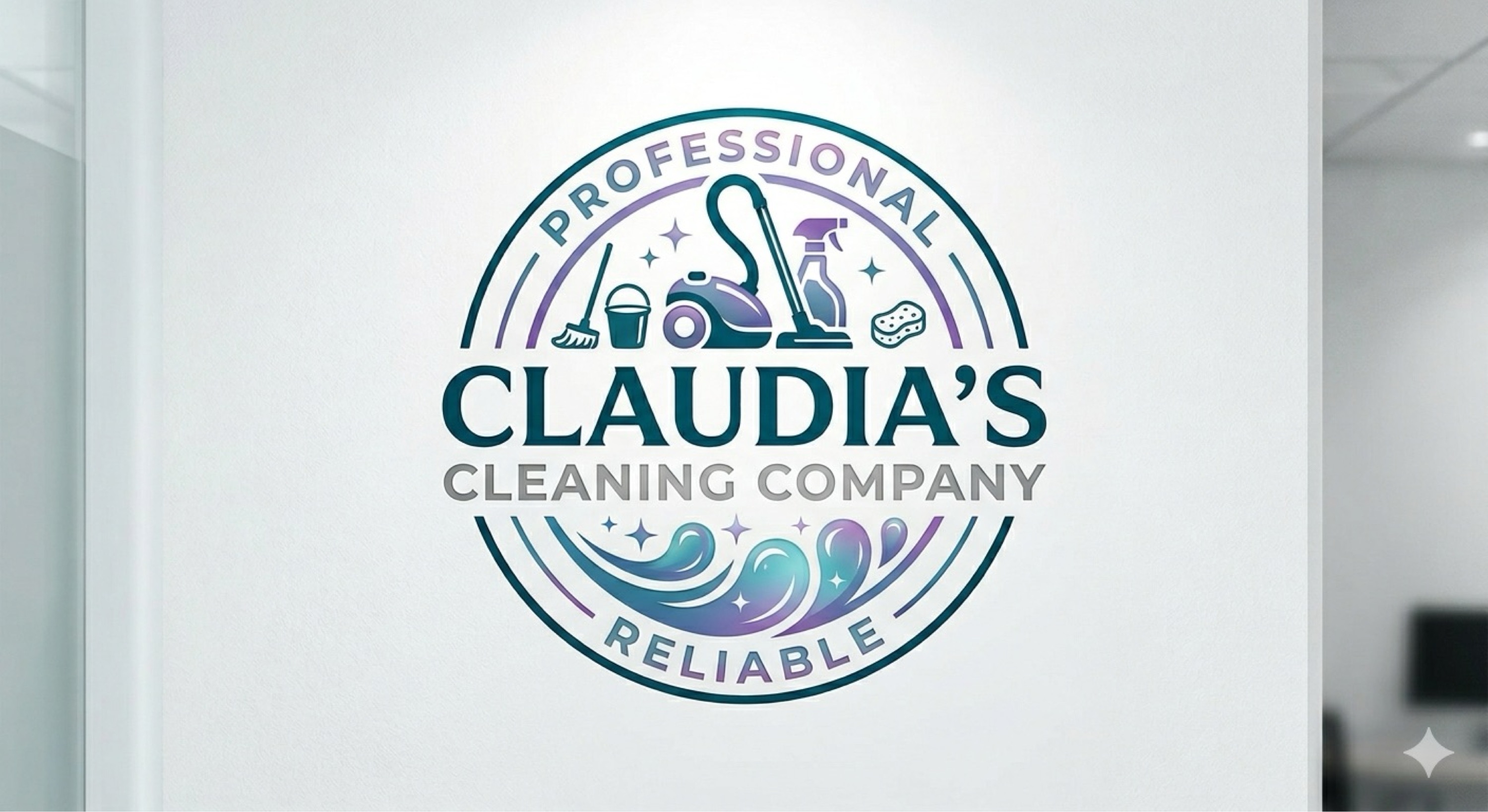 Claudia's Cleaning Company Logo