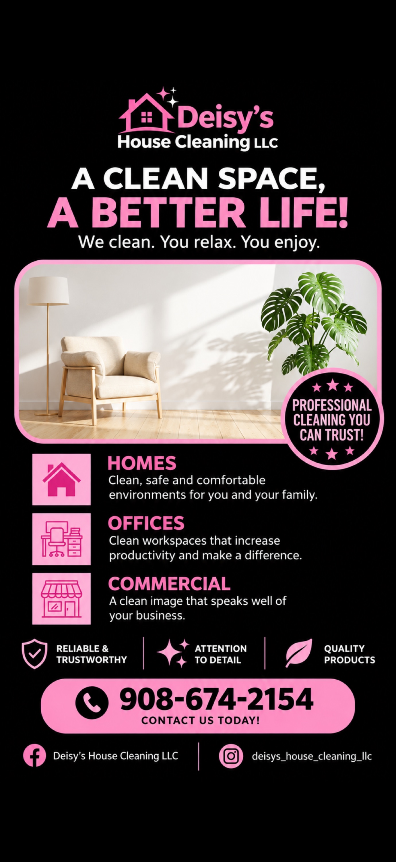 Deisy House Cleaning, LLC Logo