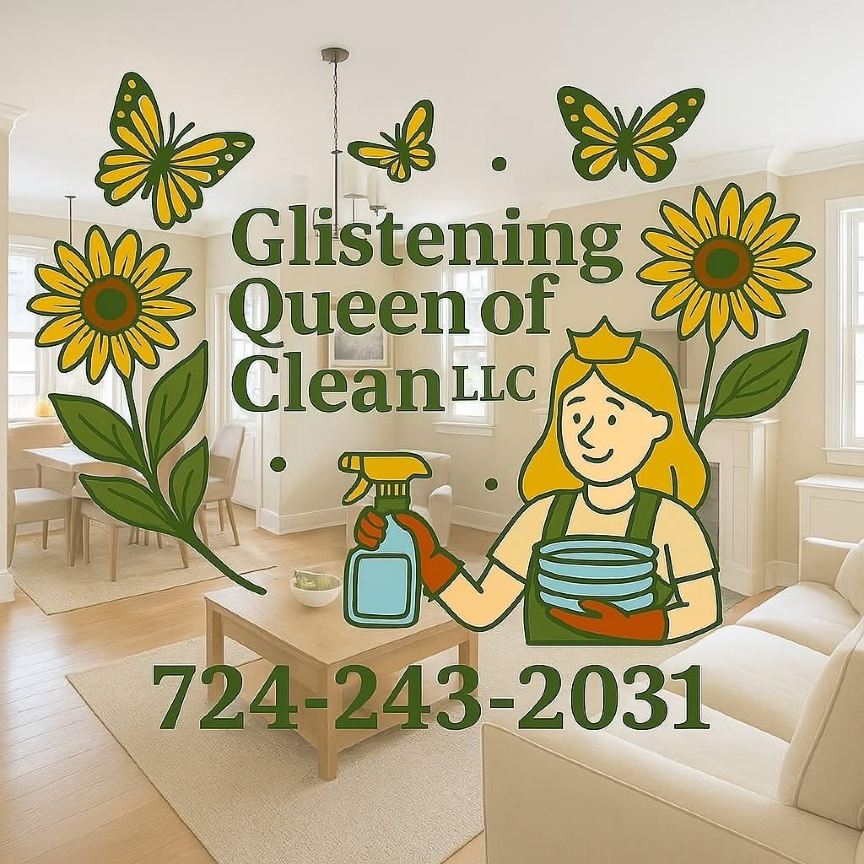 Glistening Queen Clean LLC Logo