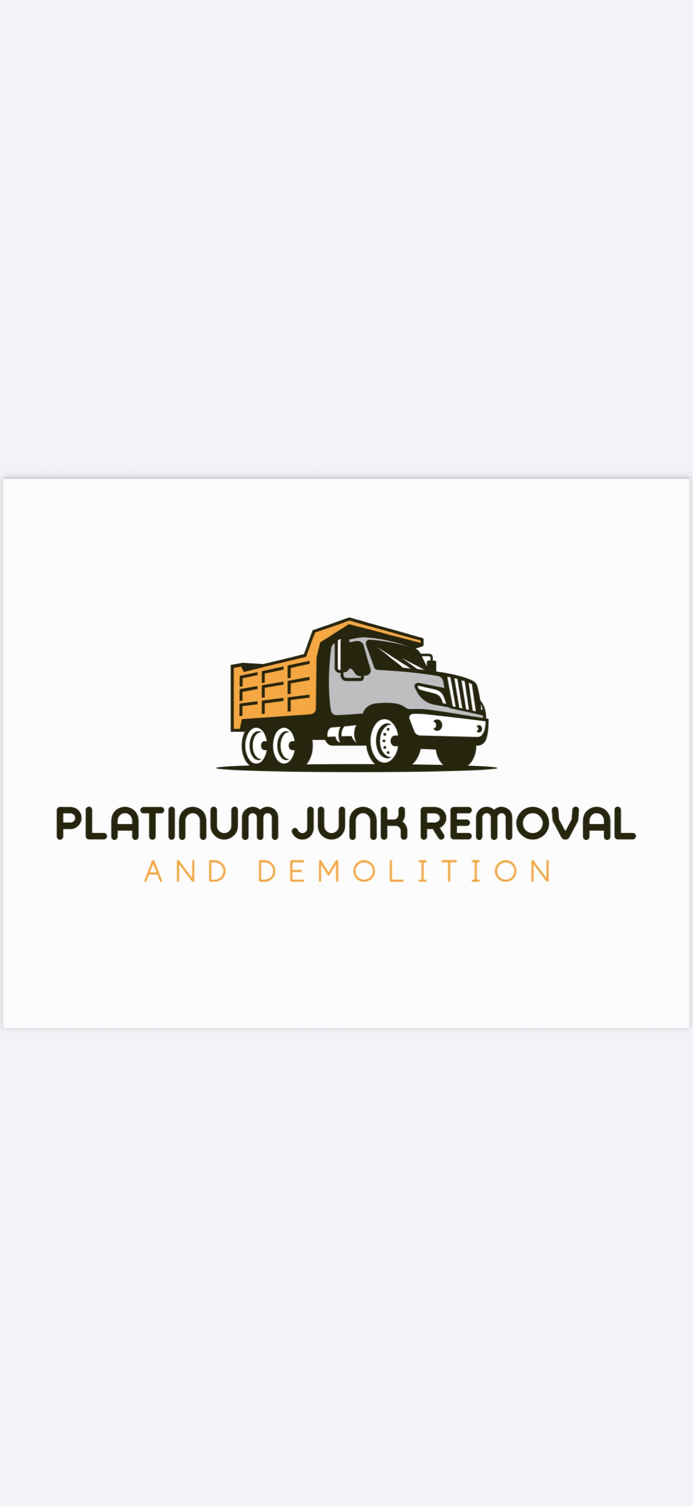 Platinum Junk Removal And Demolition Logo