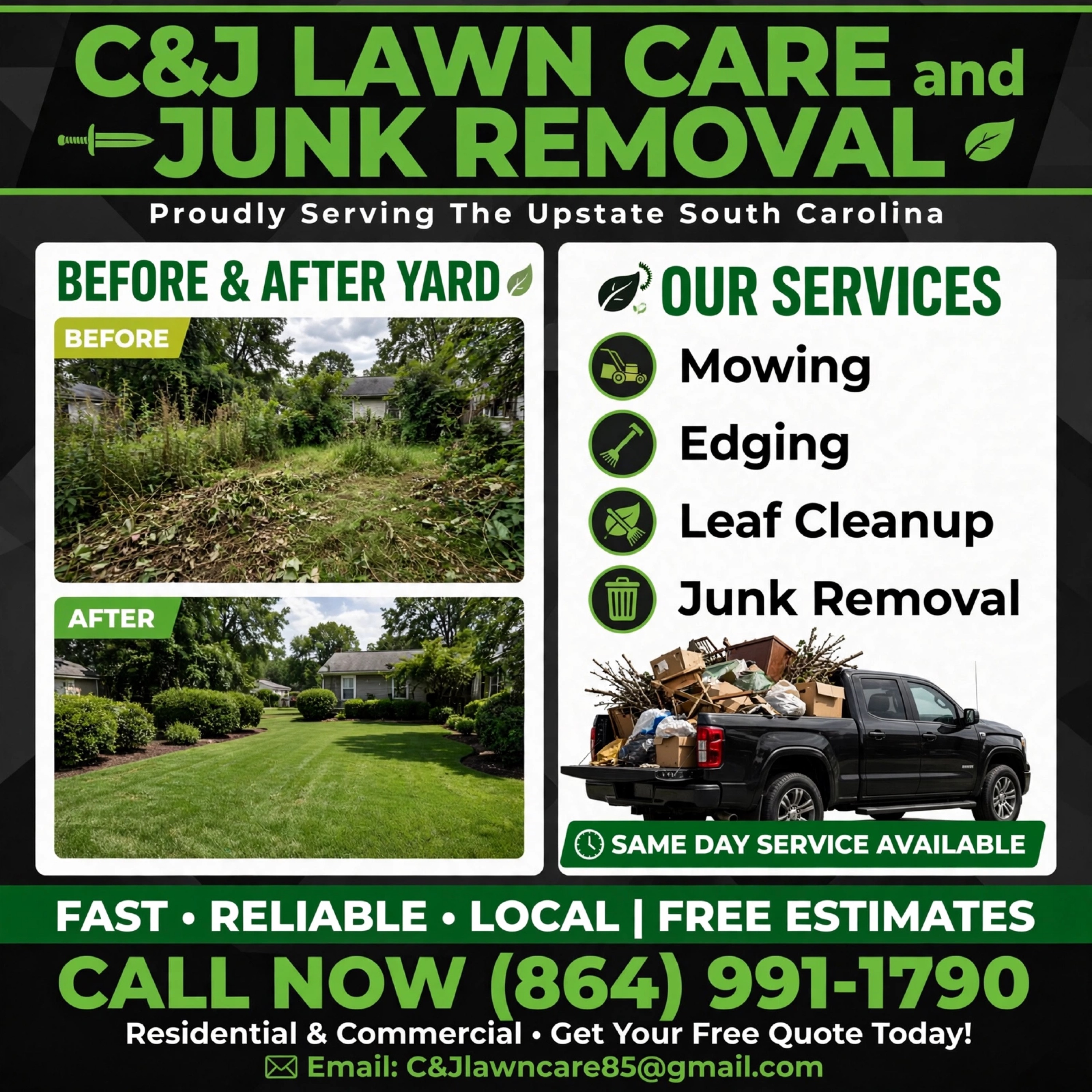 C&J Lawn Care Logo