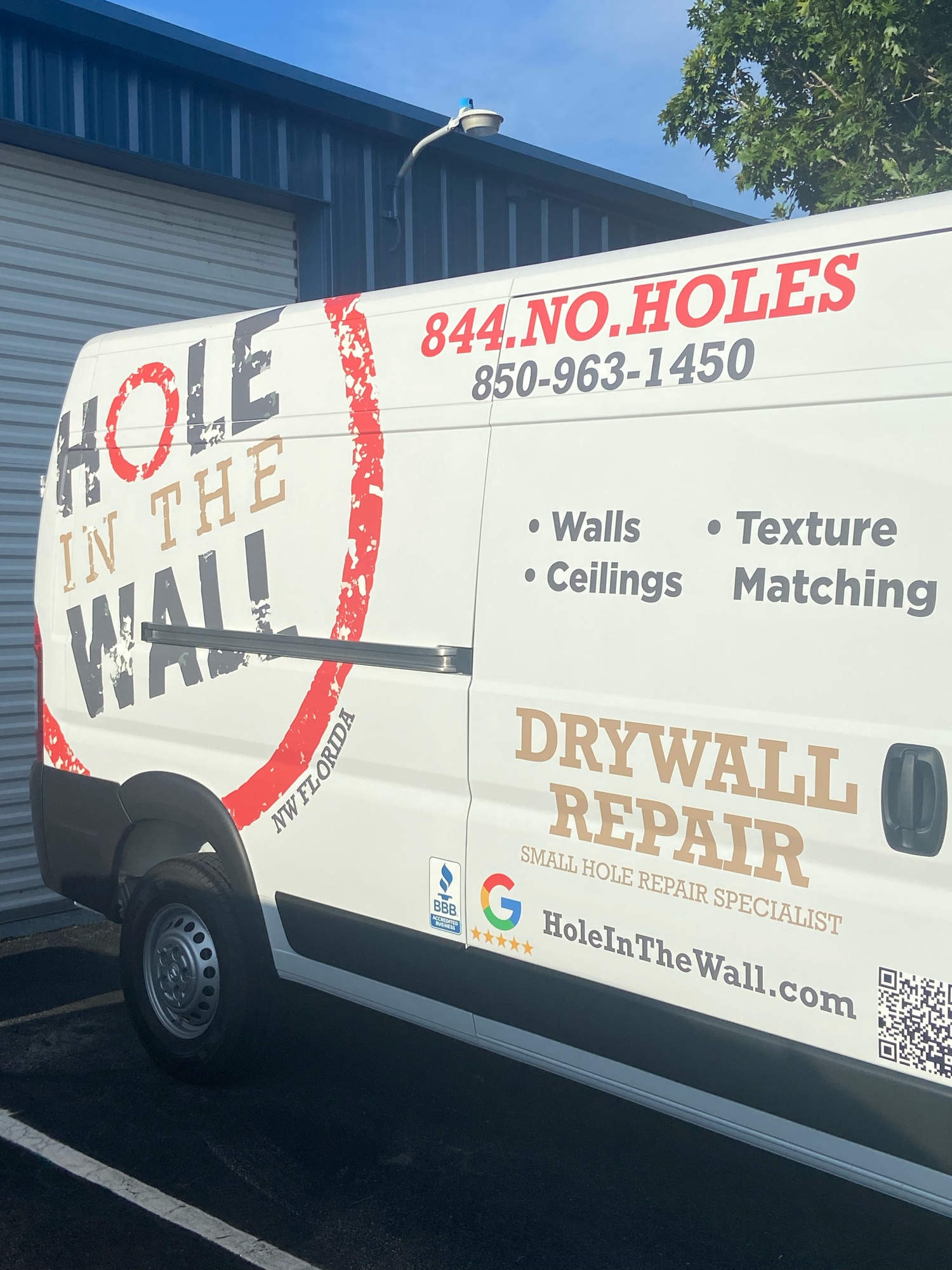 Hole in the Wall Drywall Repair of Northwest Florida Logo
