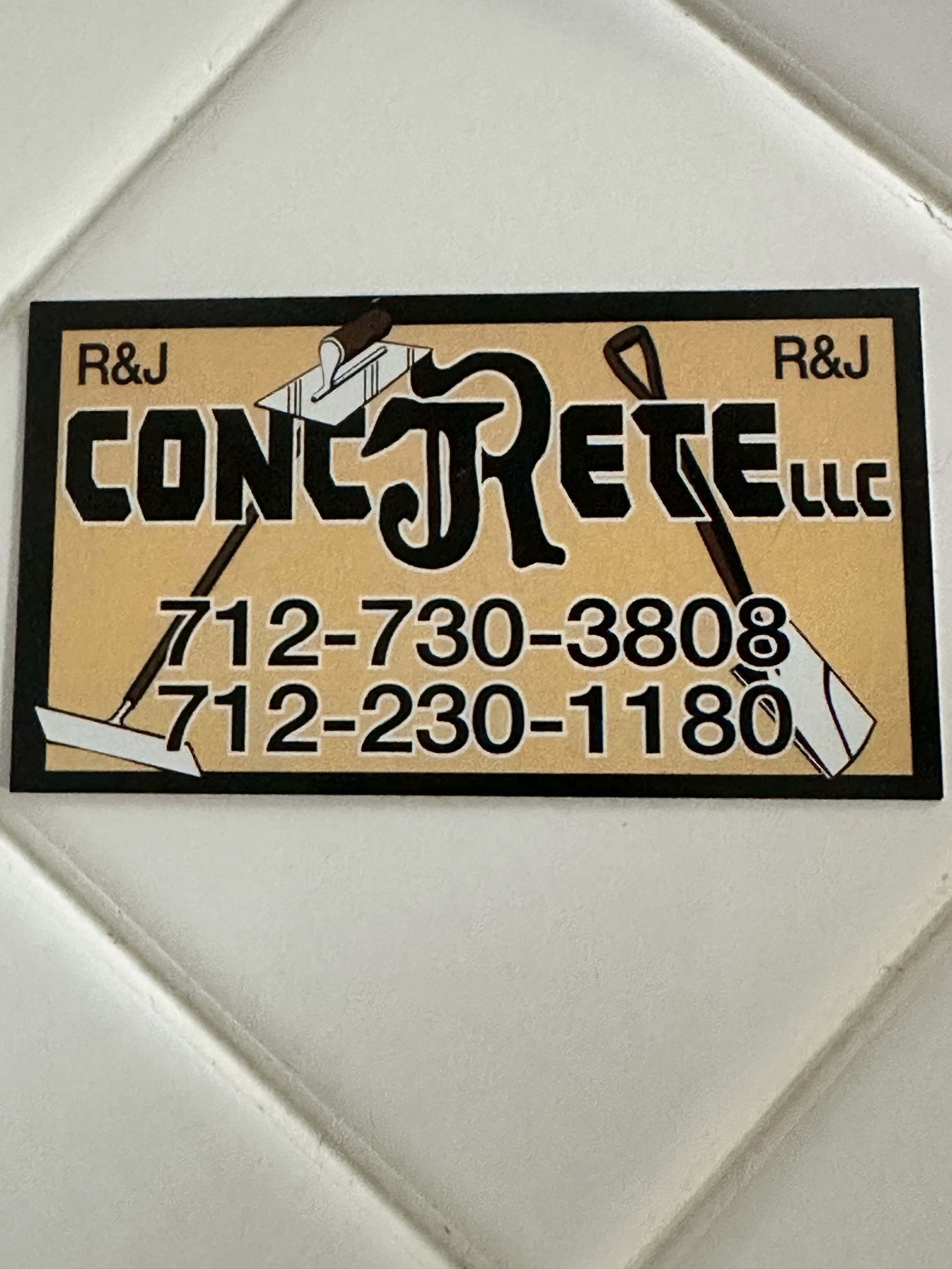 R & J Concrete Logo