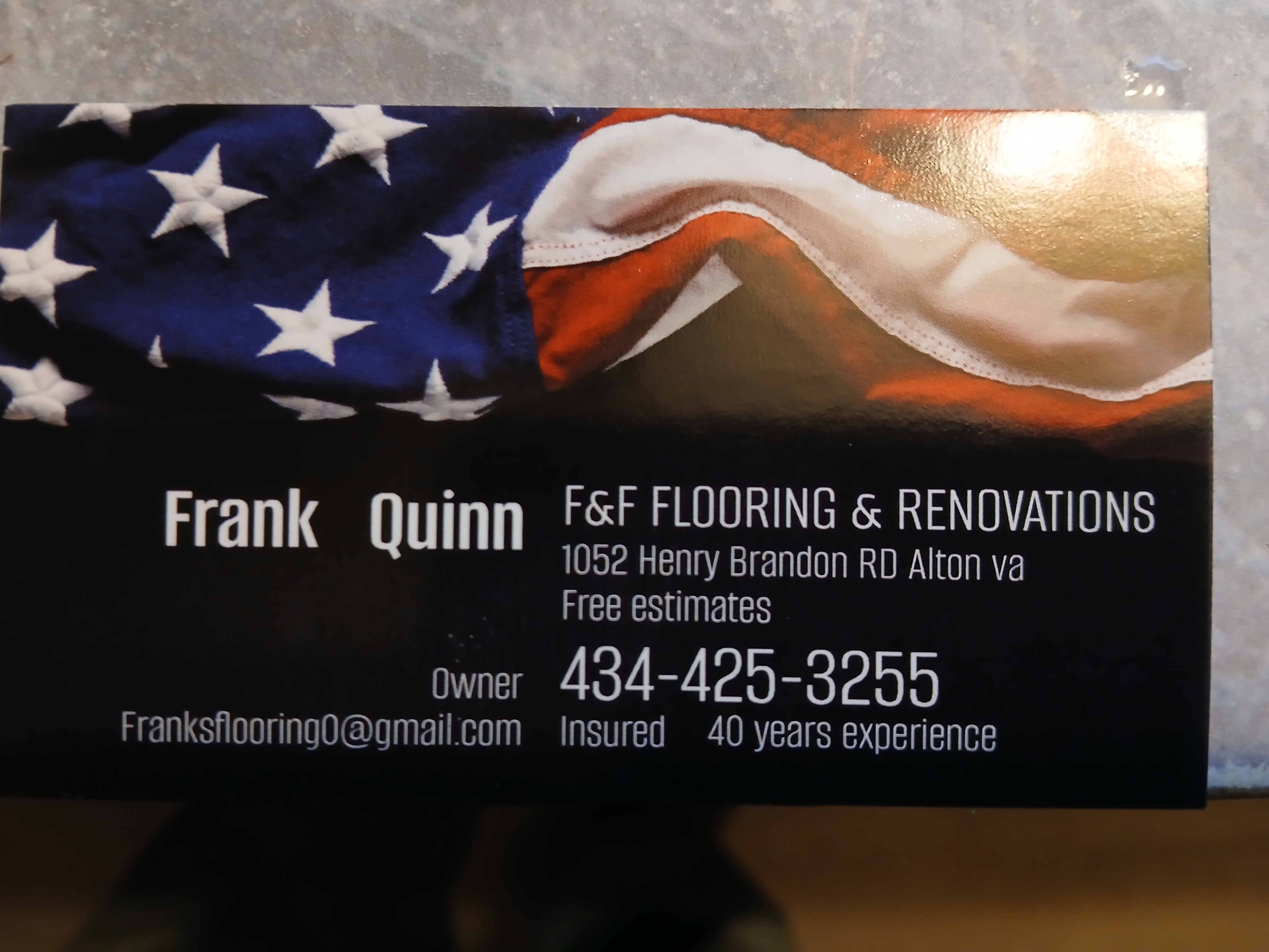F@F flooring @ renovations Logo