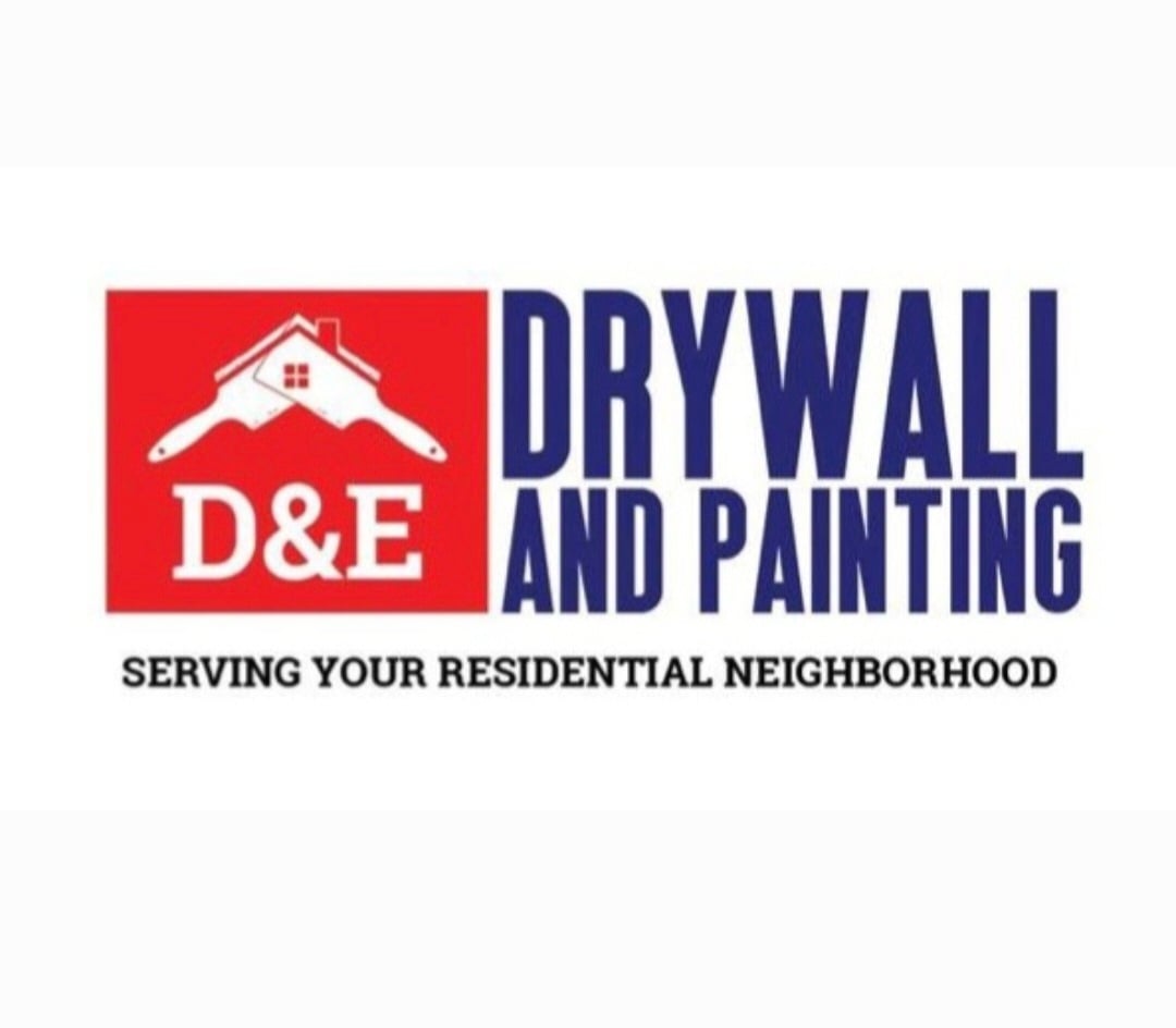 D&E Drywall and Painting Logo
