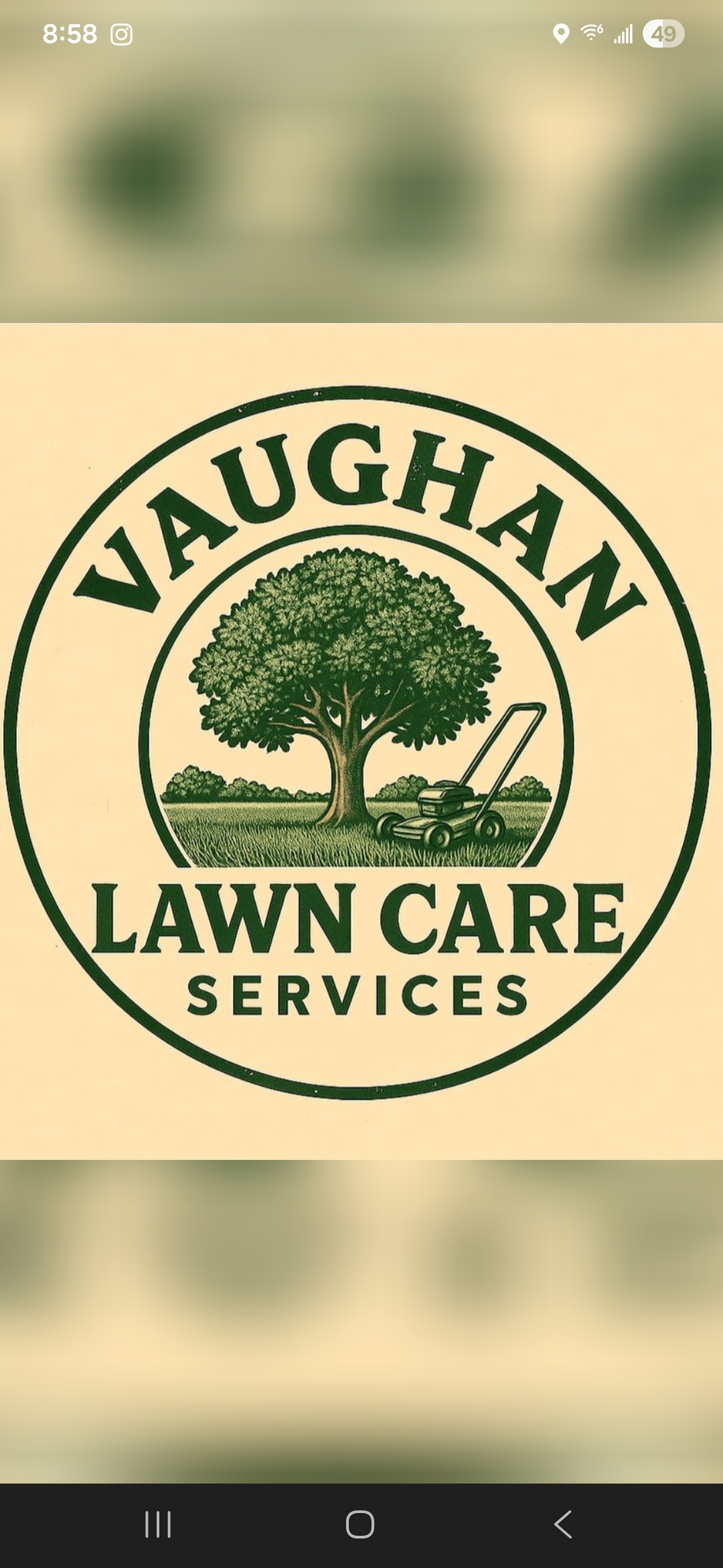 Vaughan Lawn Care Services Logo