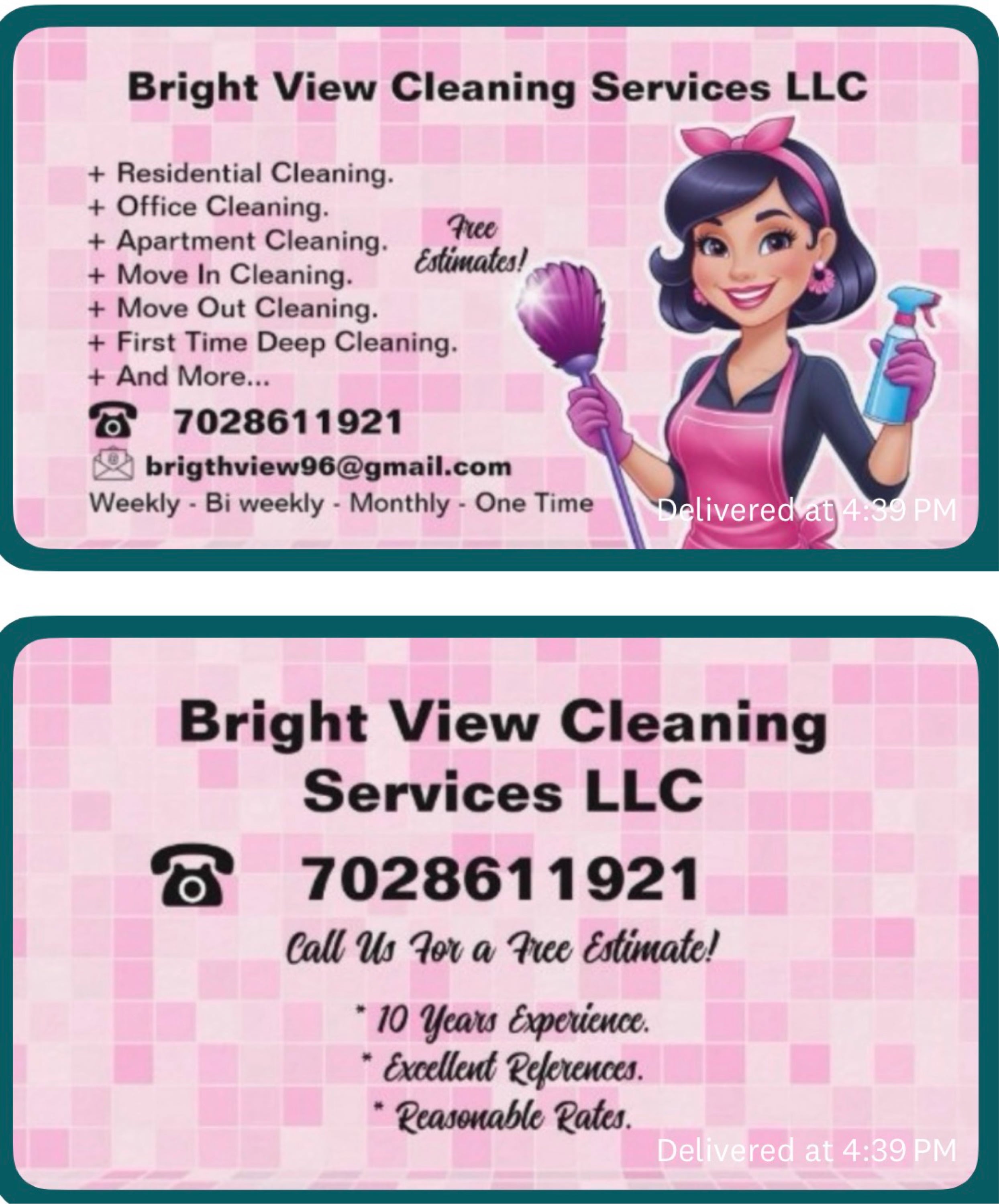 Bright View Cleaning Services LLC Logo