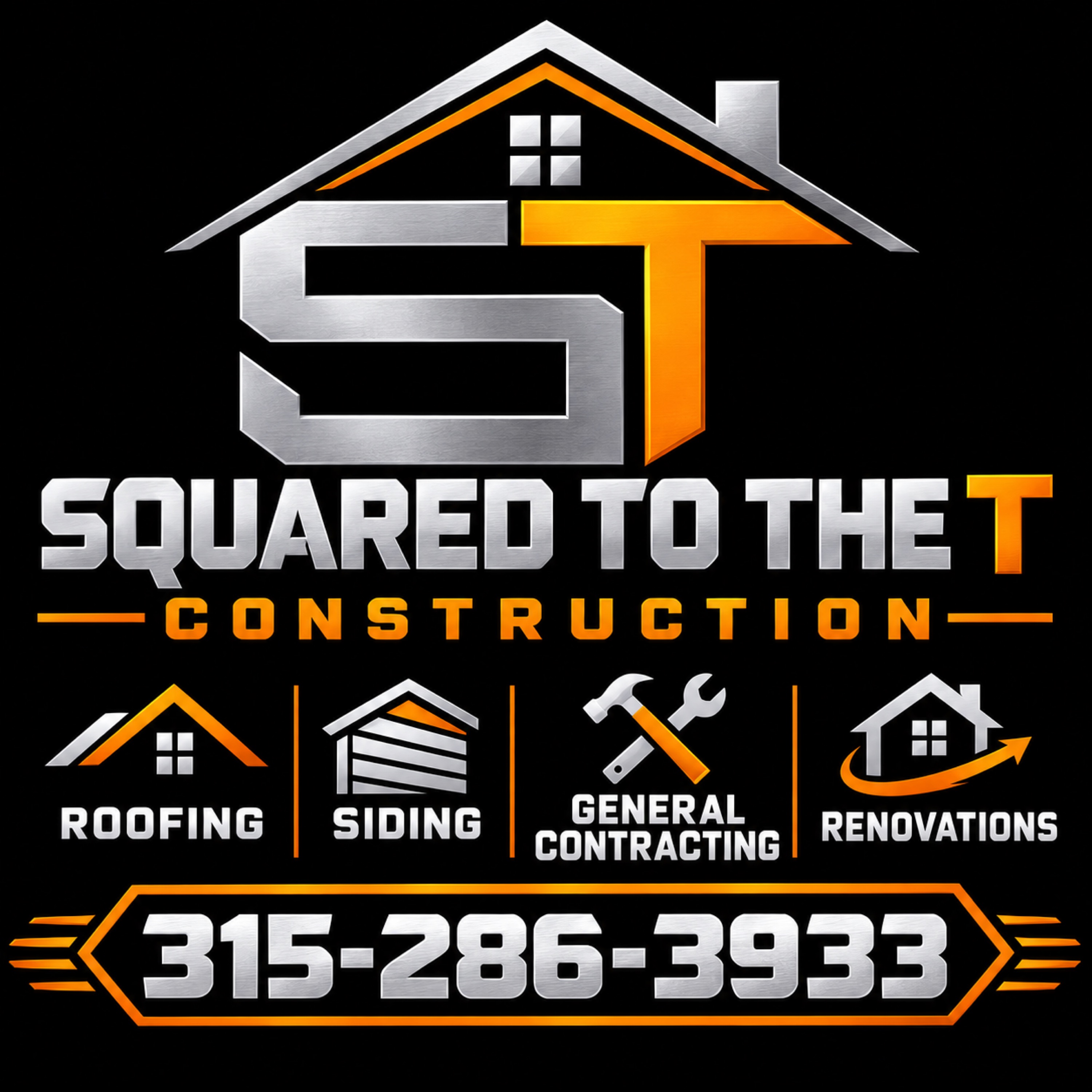 Squared to the T construction Logo