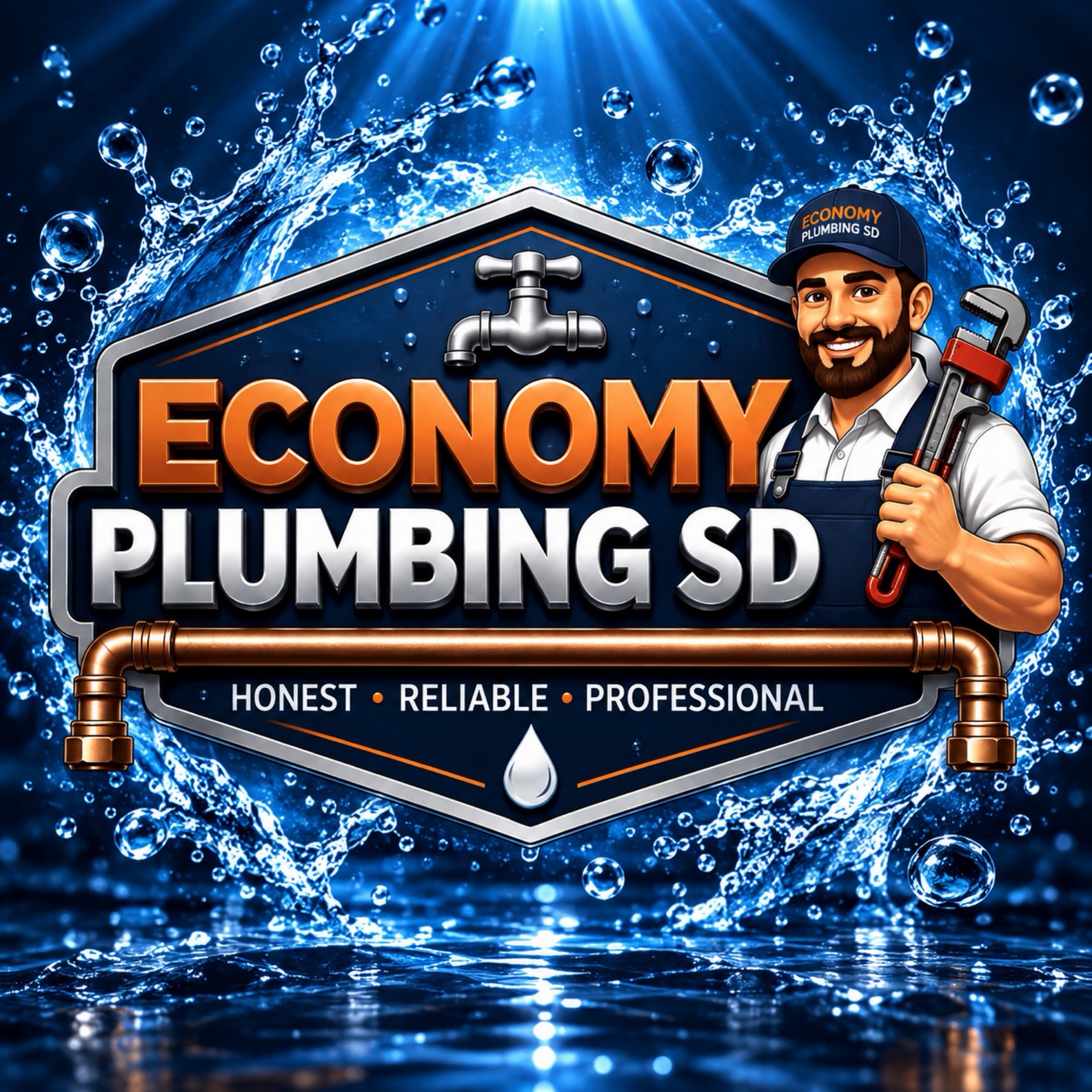 Economy Plumbing SD Logo