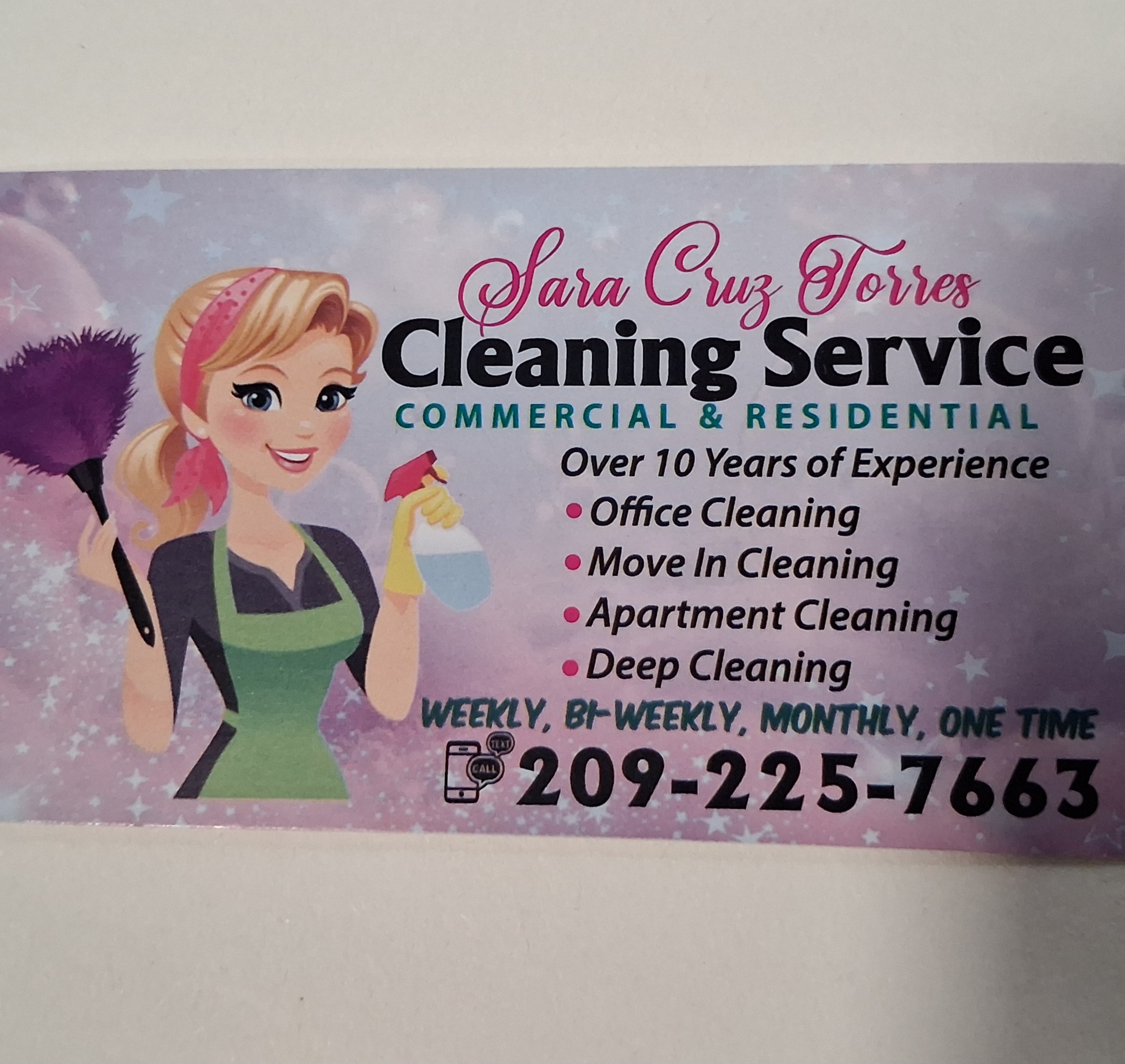Sara Cruz Cleaning Service Logo