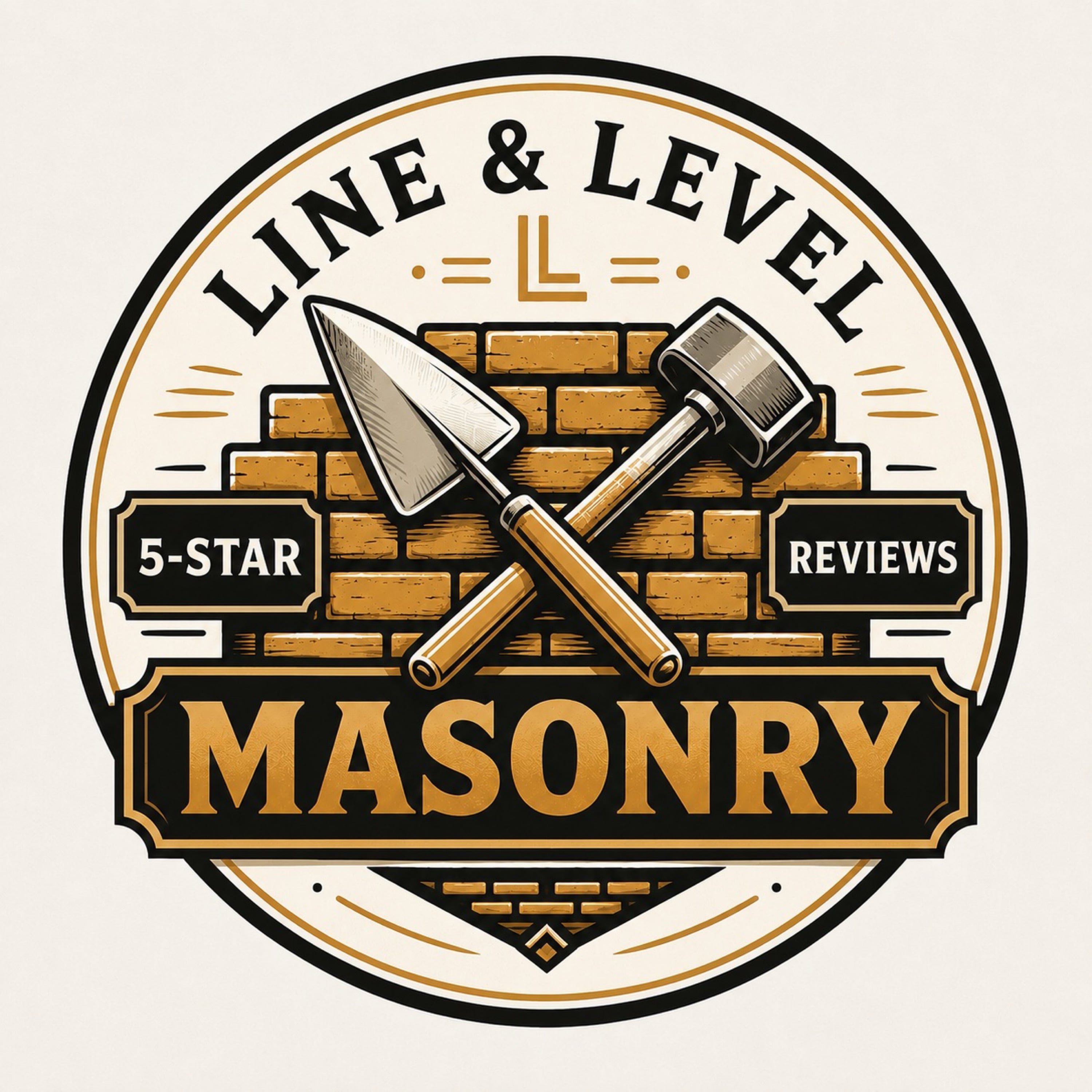 Line and Level Masonry Logo