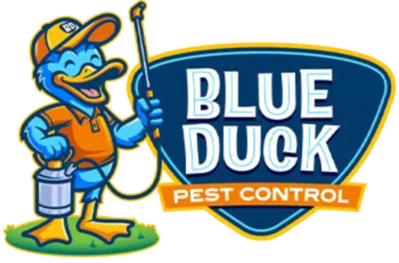 Blue Duck Pest Control Logo